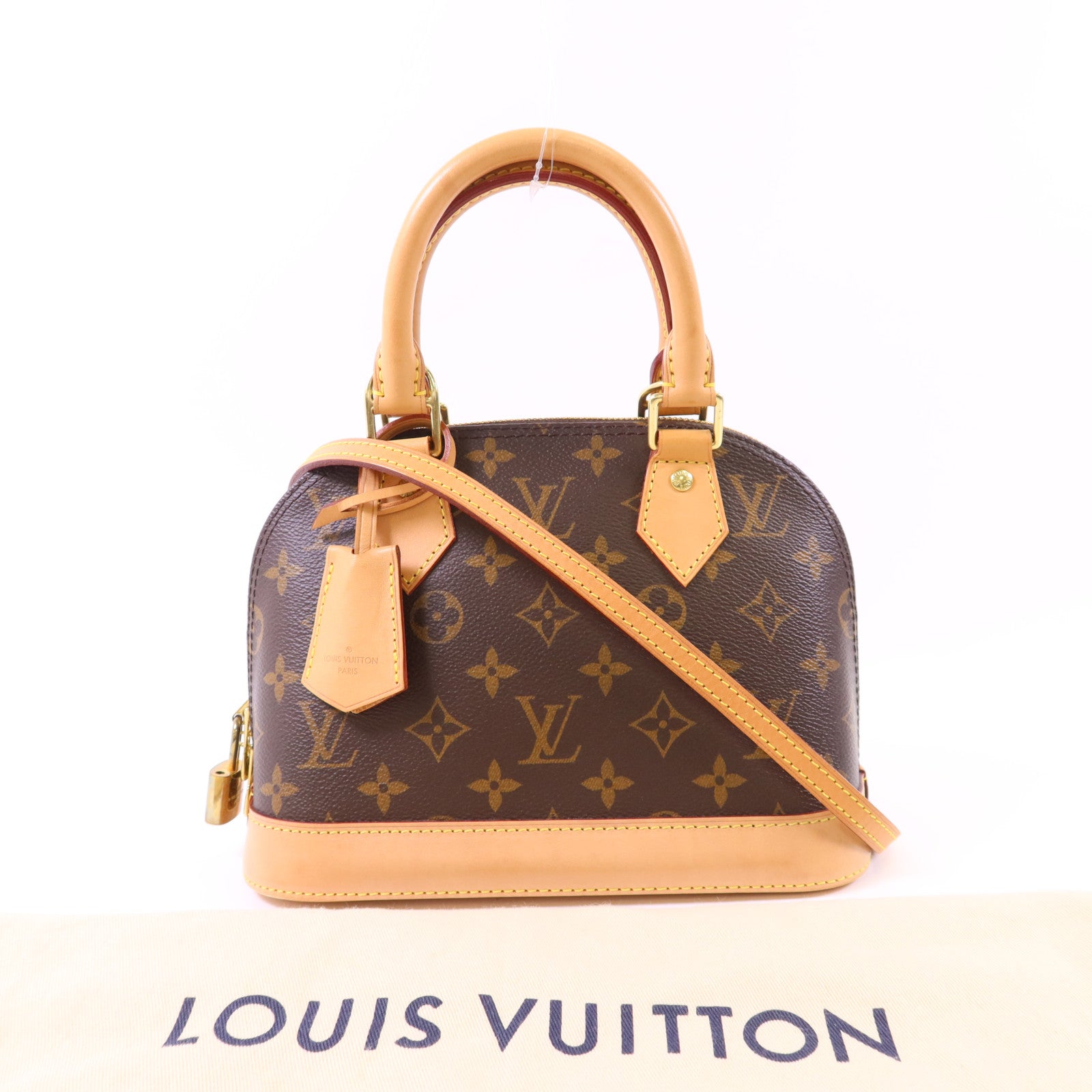 LOUIS VUITTON Monogram Alma BB金扣手挽肩背兩用袋