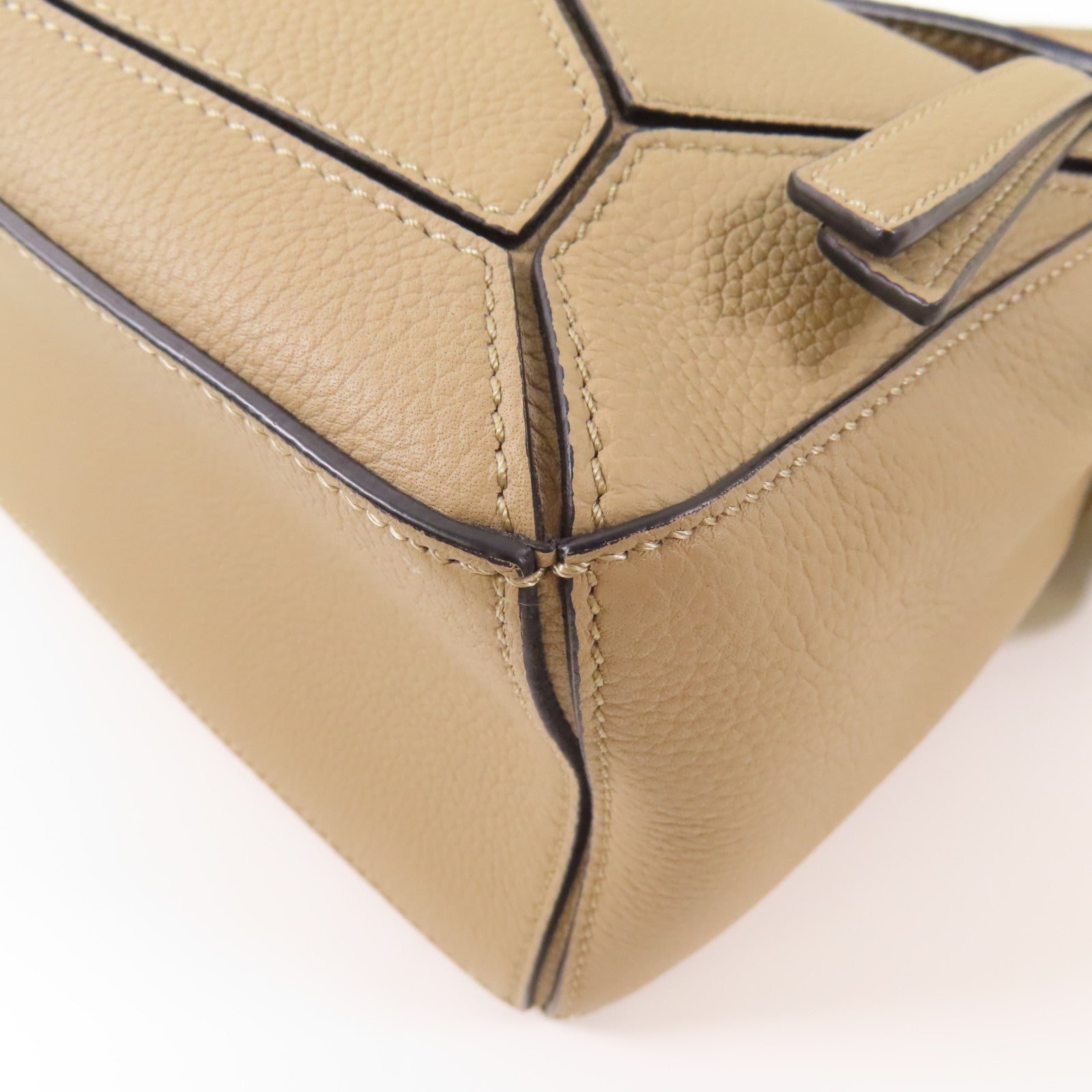 LOEWE 牛皮皮革Puzzle Small金扣手挽肩背兩用袋