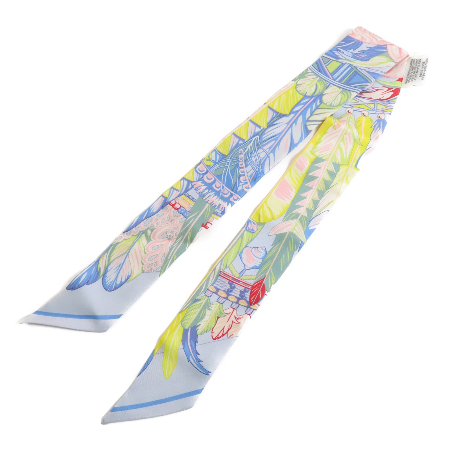 HERMES Twilly Scarf Scarves Silk Multicolor