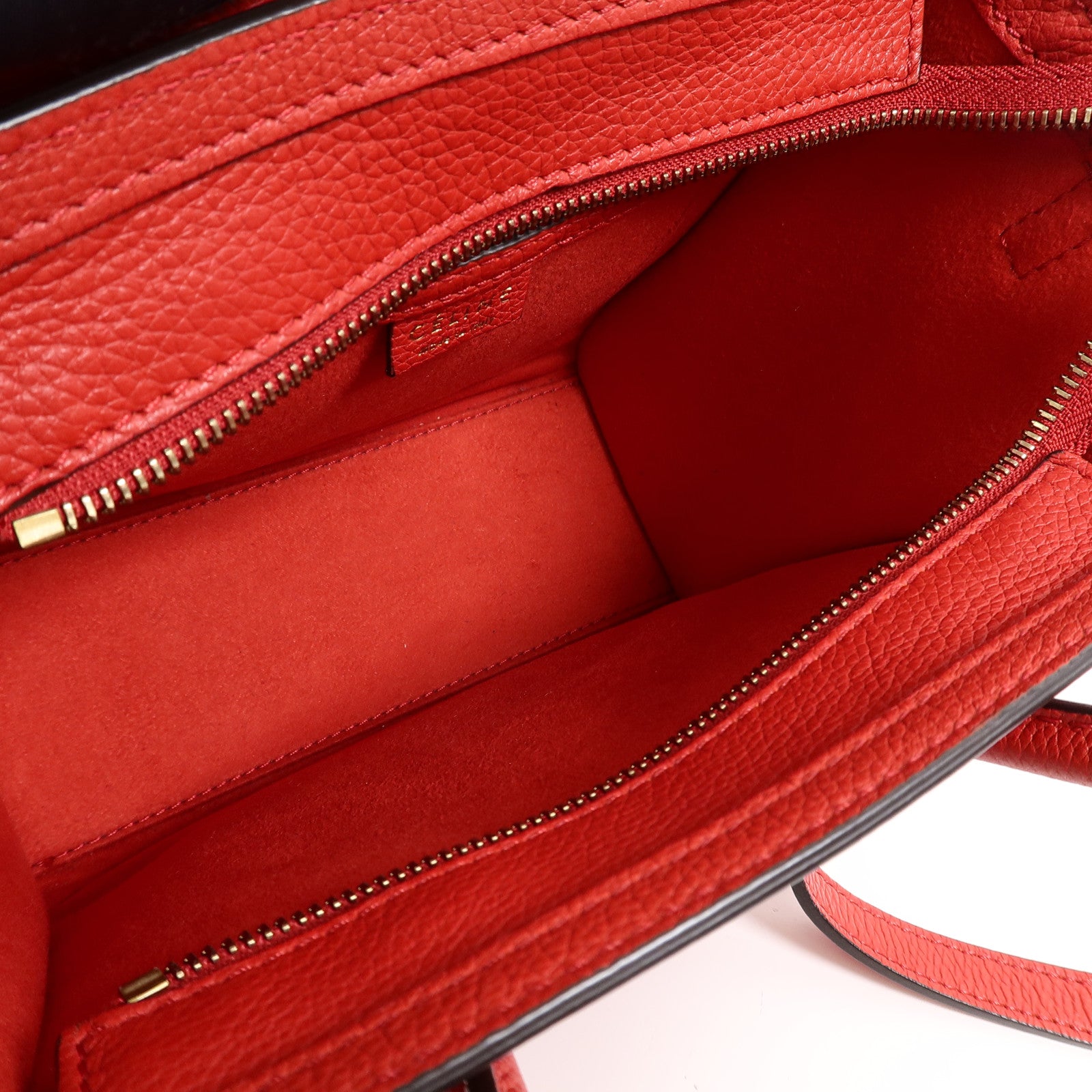 CELINE 牛皮皮革Nano Luggage手挽肩背兩用袋