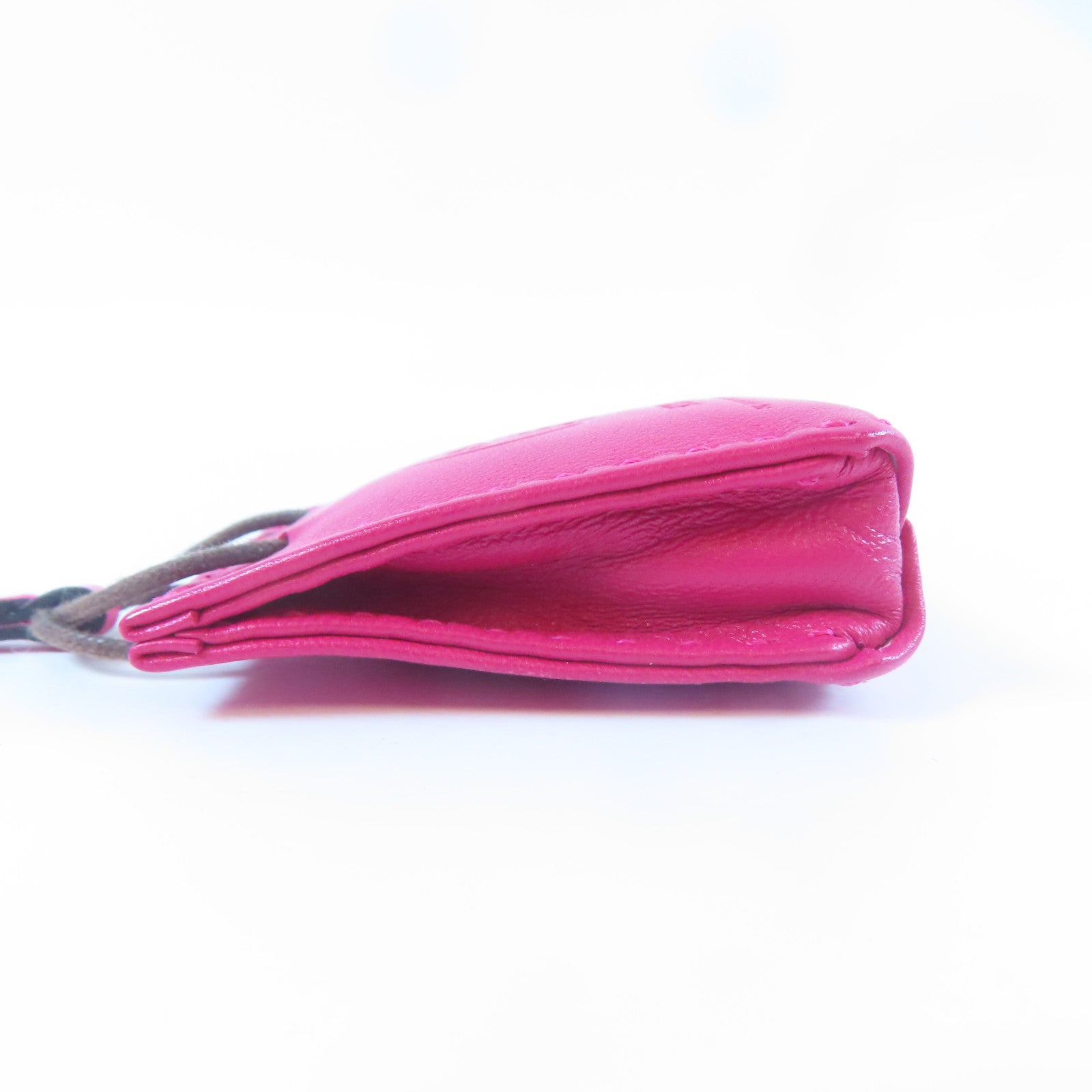 HERMES 【激減優惠】Milo皮革/Swift皮革Orange Bag Charm掛飾Rose Mexico墨西哥玫瑰色