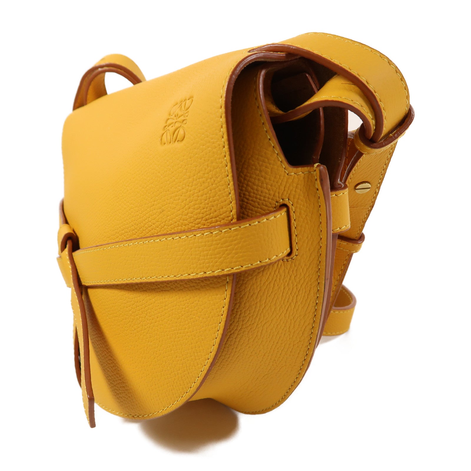 LOEWE 牛皮皮革Gate金扣肩背袋