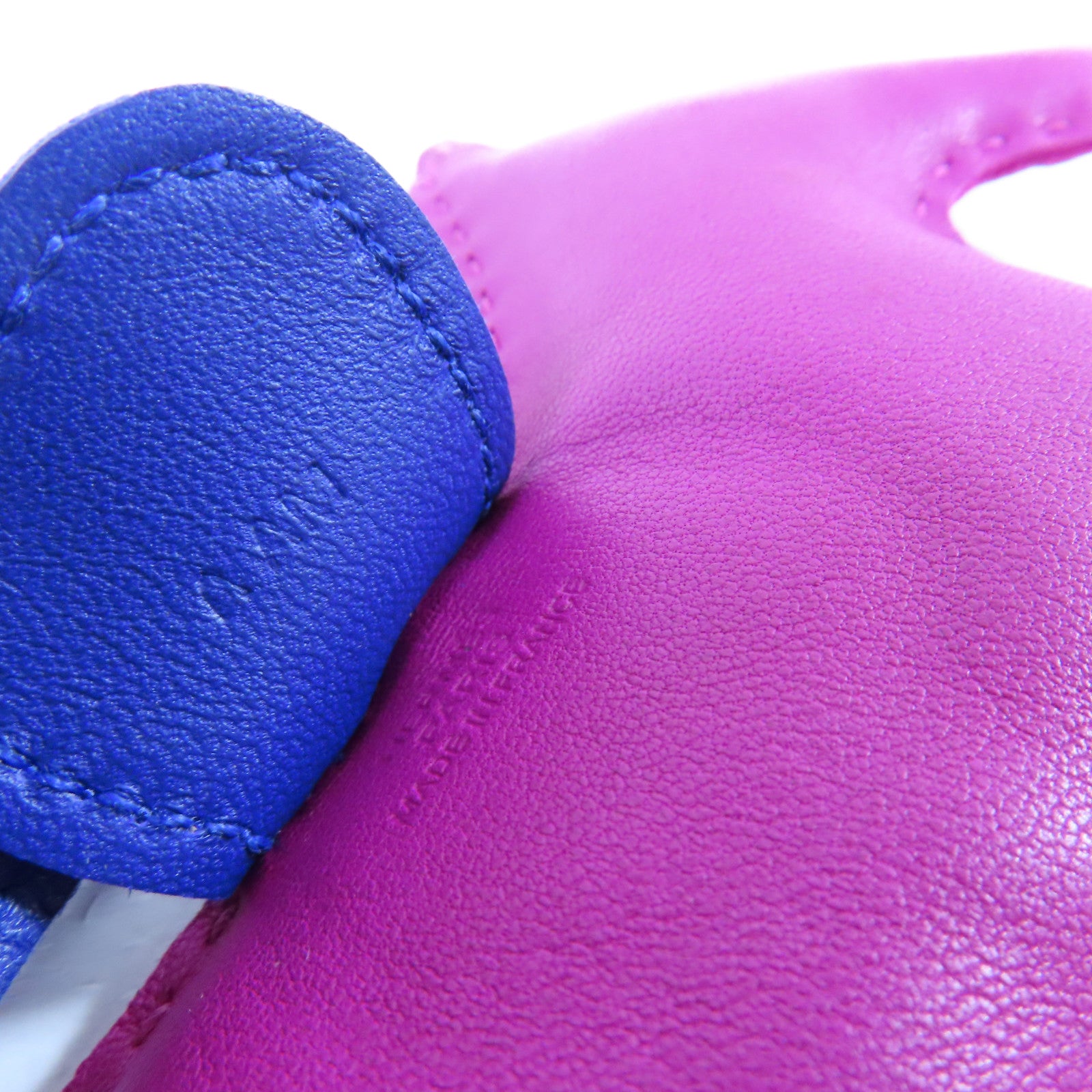 HERMES Swift皮革Rodeo MM Charm掛飾紫色/綠色/藍色