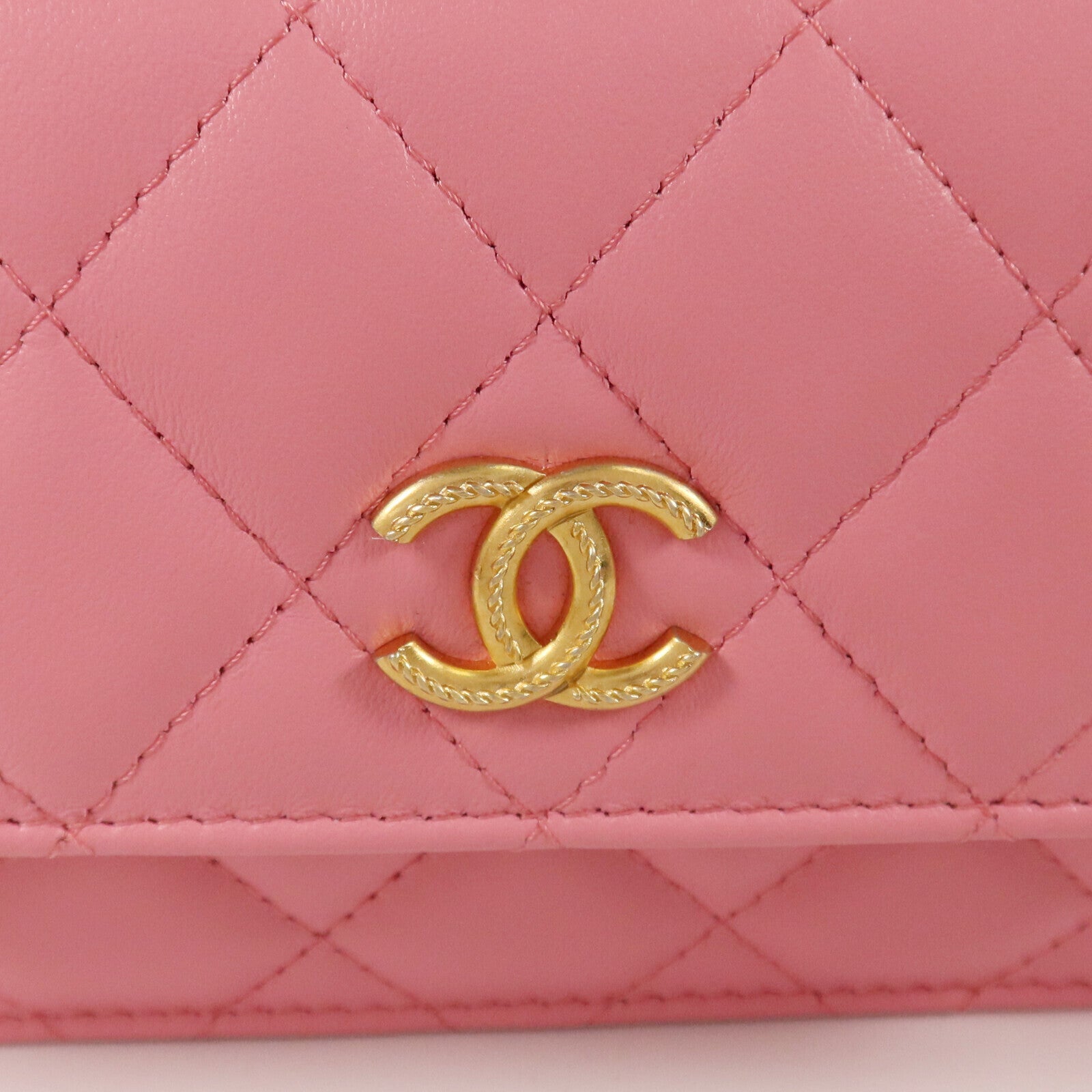 CHANEL 羊皮皮革Mini Top Handle金扣手挽肩背兩用袋