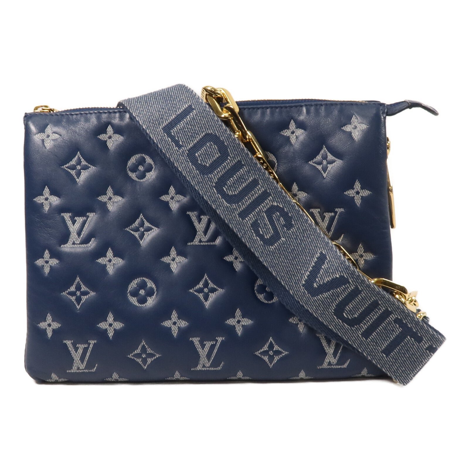 LOUIS VUITTON Monogram Lambskin Coussin PM鏈帶肩背袋
