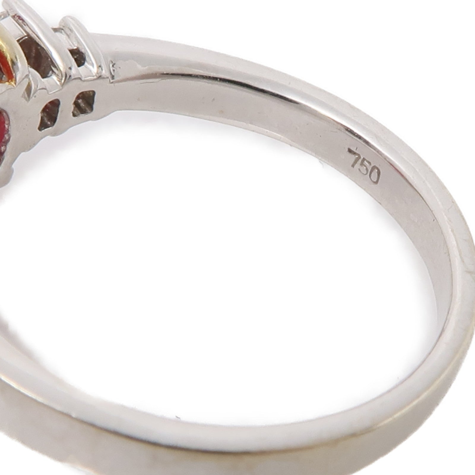 JEWELRY 18K白金Ruby Ring紅寶石戒指US#5.75