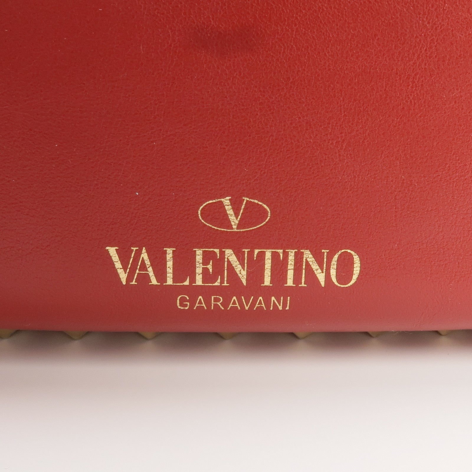 Valentino 【激減優惠】皮革Rockstud Tote金扣手挽肩背兩用袋