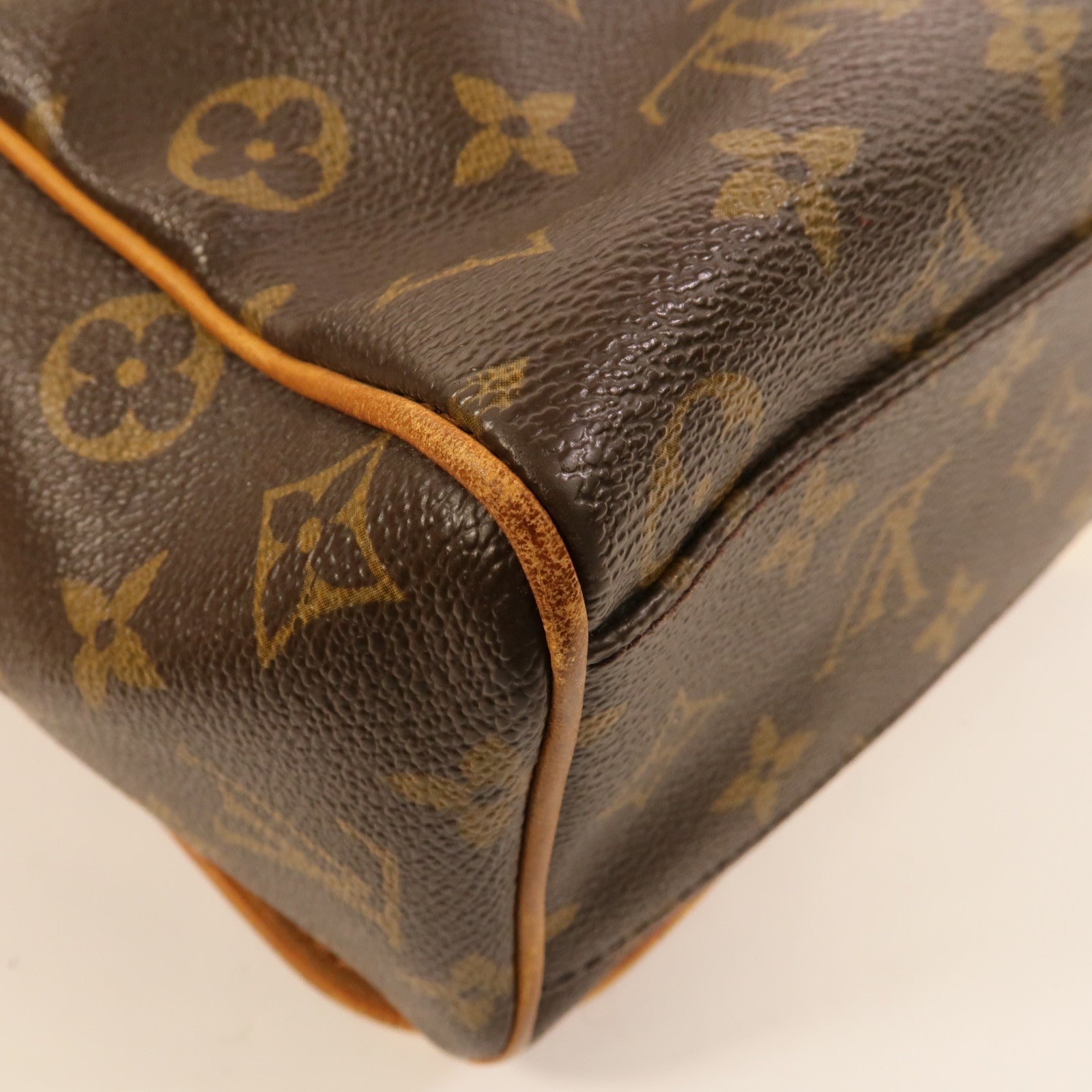 LOUIS VUITTON Monogram Abbesses金扣肩背袋棕色
