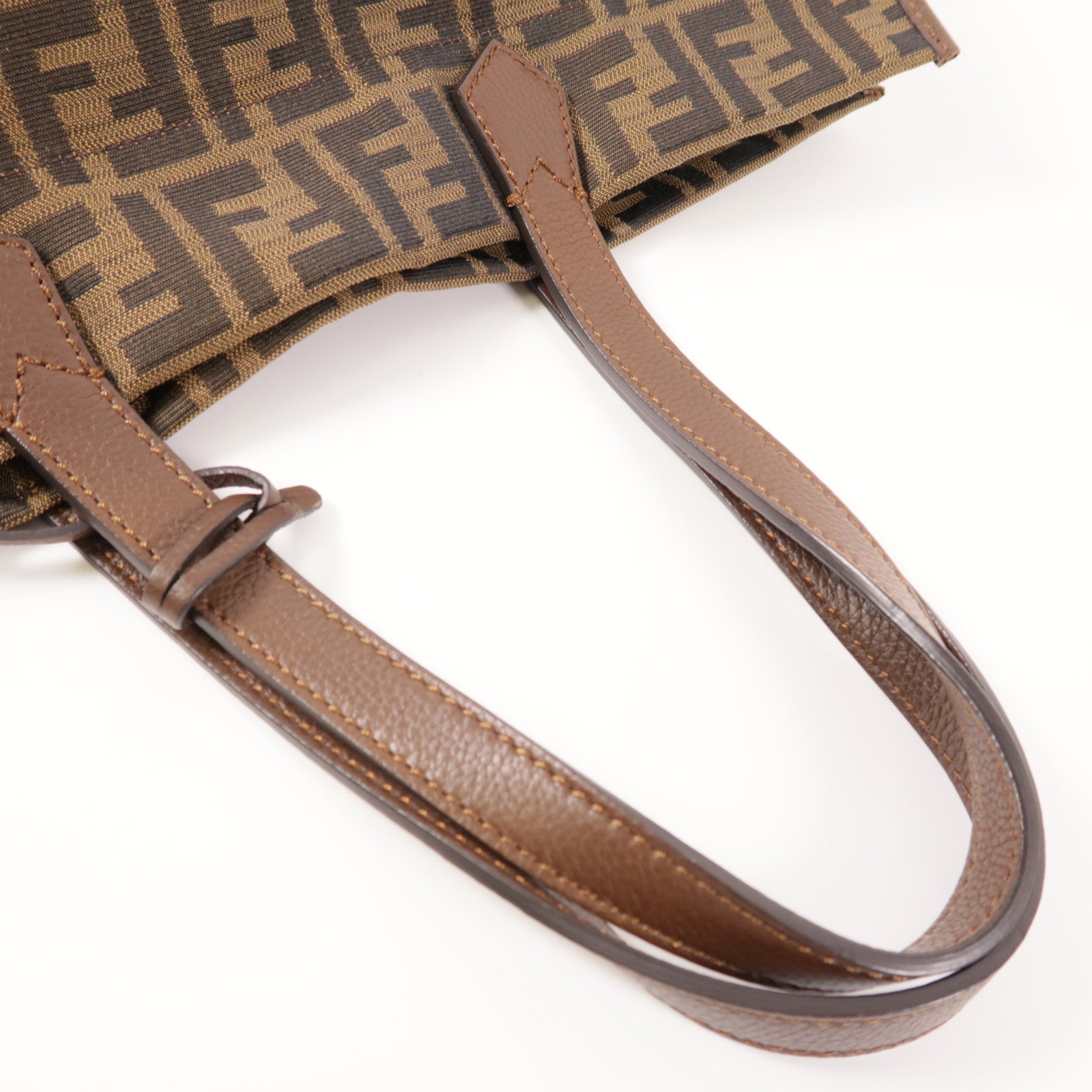 FENDI 帆布Tote Bag金扣手挽袋