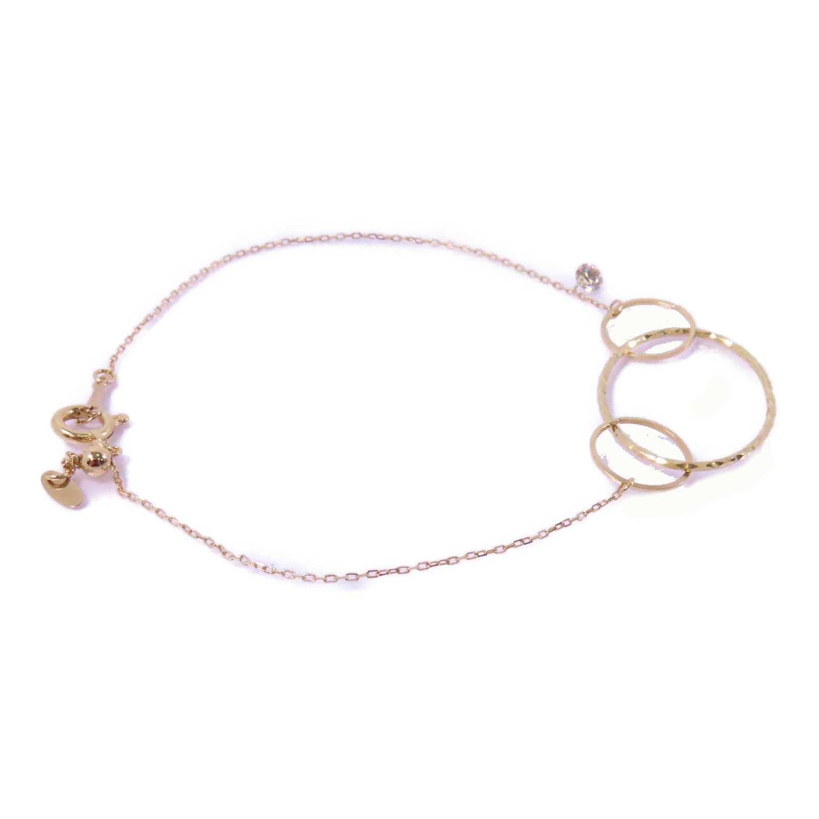 JEWELRY 18K黃金Diamond Bracelet 0.07ct鑽石手鏈