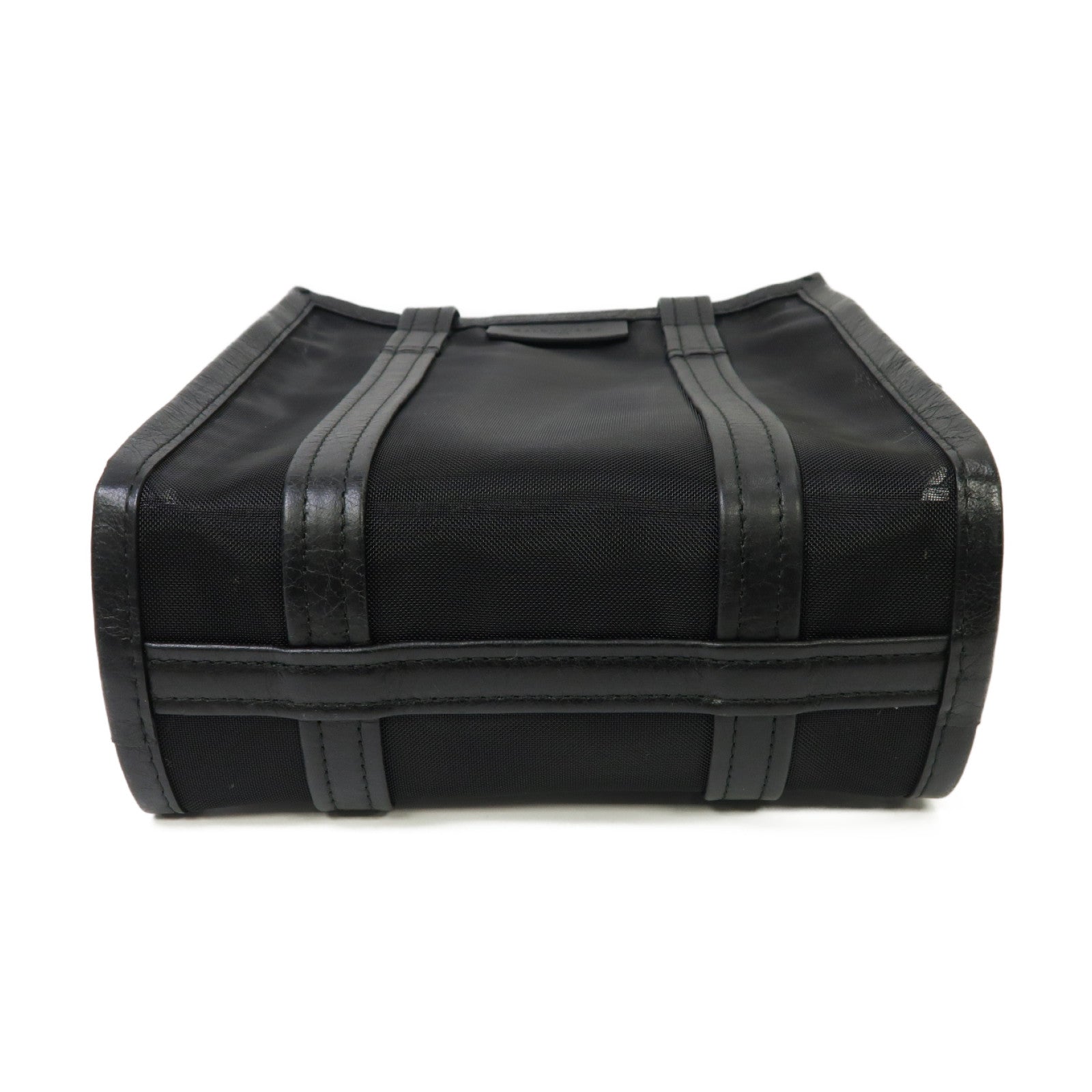 BALENCIAGA 【激減優惠】聚酯纖維2way Shoulder Bag銀扣手挽肩背兩用袋黒色