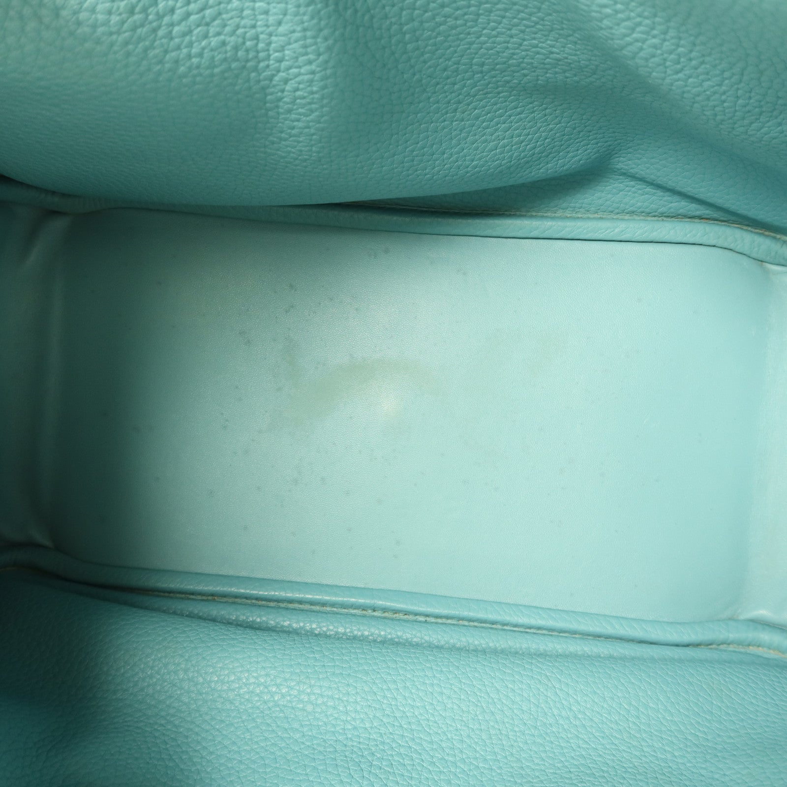 HERMES Clemence皮革Lindy 30手挽肩背兩用袋Bleu Atoll
