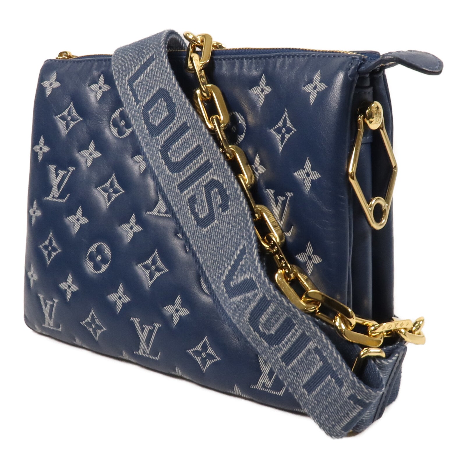 LOUIS VUITTON Monogram Lambskin Coussin PM鏈帶肩背袋