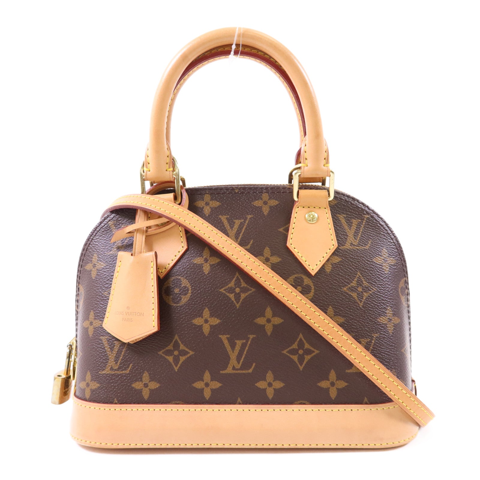 LOUIS VUITTON Monogram Alma BB金扣手挽肩背兩用袋