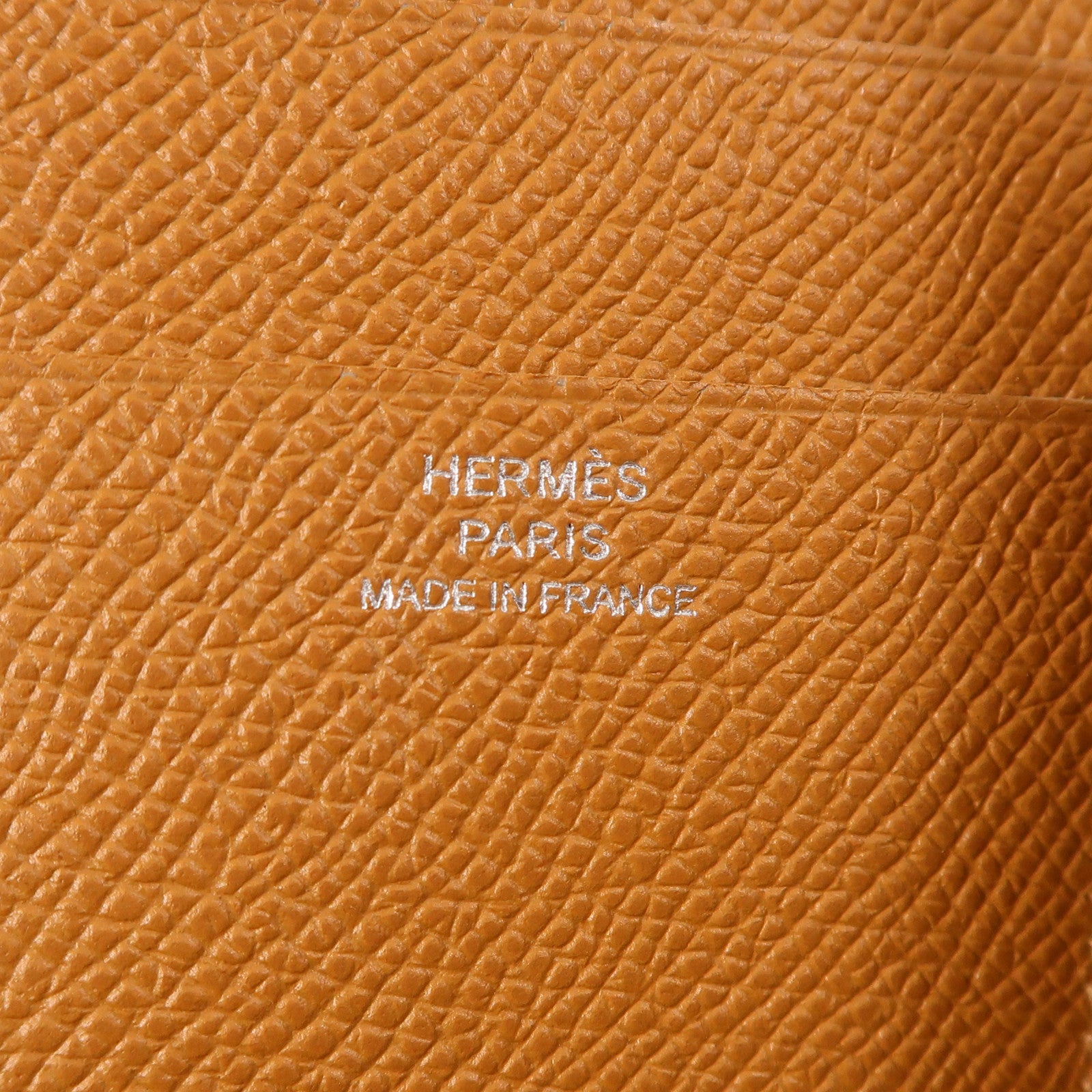 HERMES Epsom皮革Bearn Verso Wallet銀扣錢包10 Craie