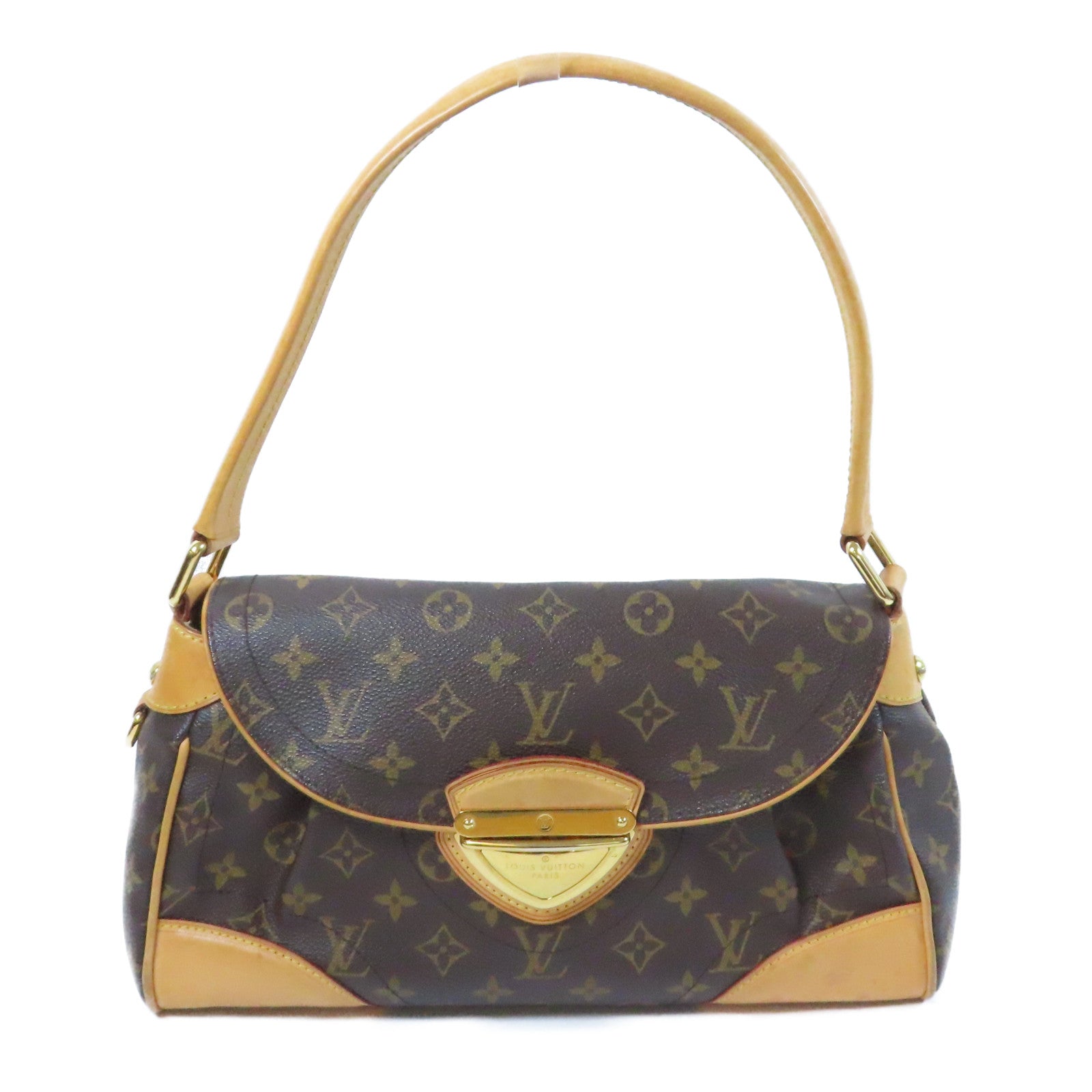 LOUIS VUITTON 【激減優惠】Monogram Beverly PM金扣肩背袋啡色