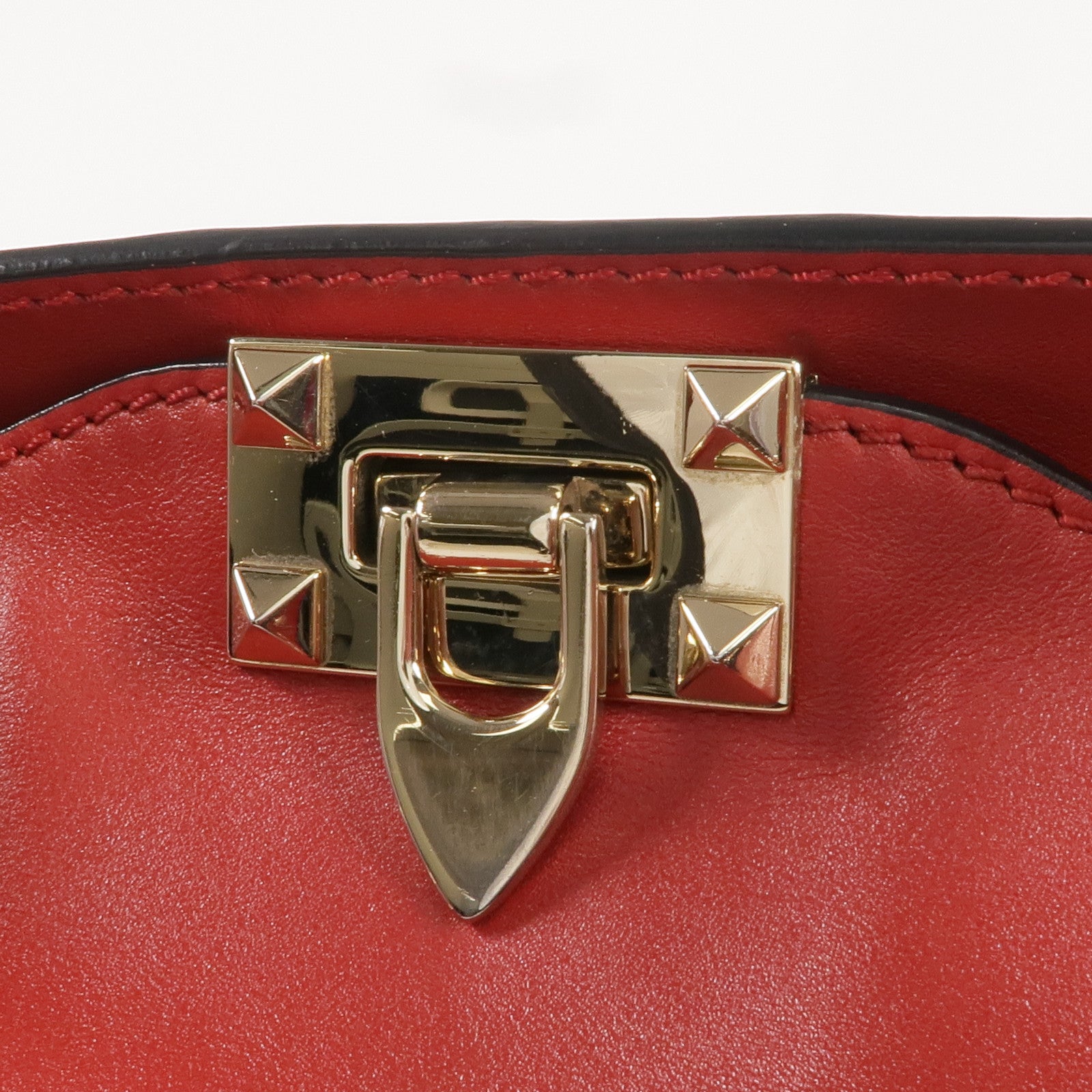 Valentino 【激減優惠】皮革Rockstud Tote金扣手挽肩背兩用袋