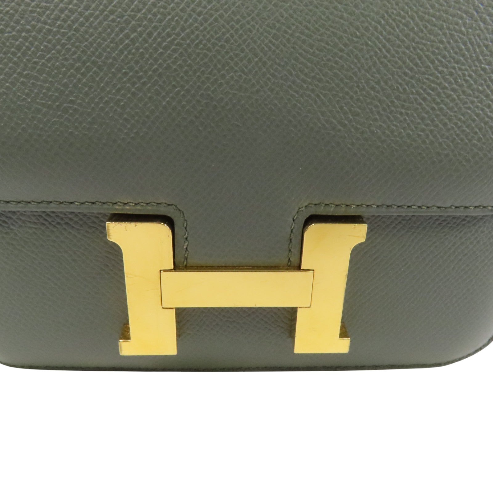 HERMES Epsom皮革Constance Mini金扣肩背袋