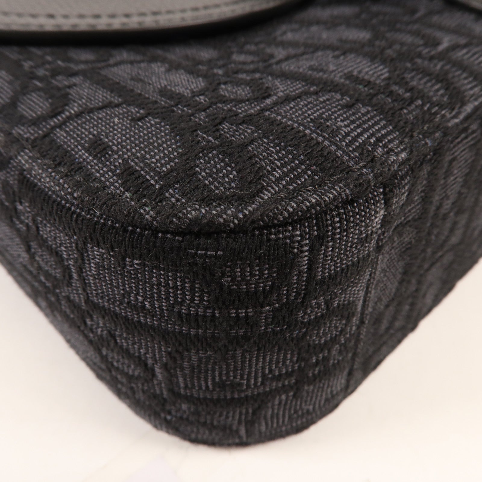 Dior 帆布Oblique銀扣肩背袋