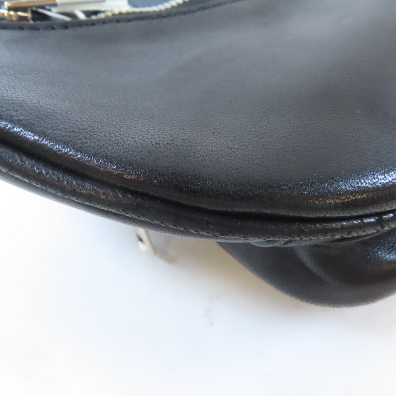 alexanderwang 羊皮皮革Waist Bag銀扣腰包黑色