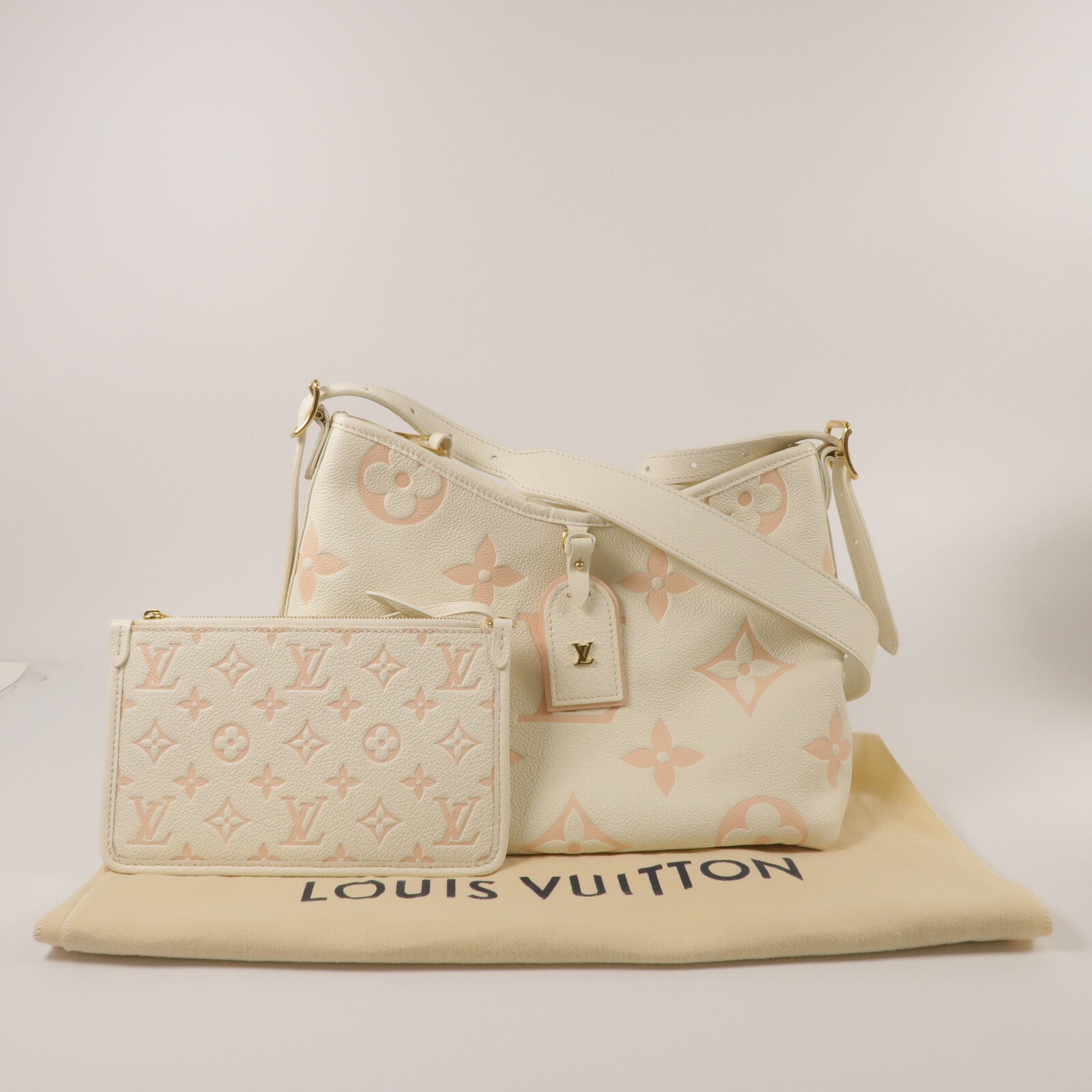 LOUIS VUITTON Monogram Empreinte Carryall PM肩背袋