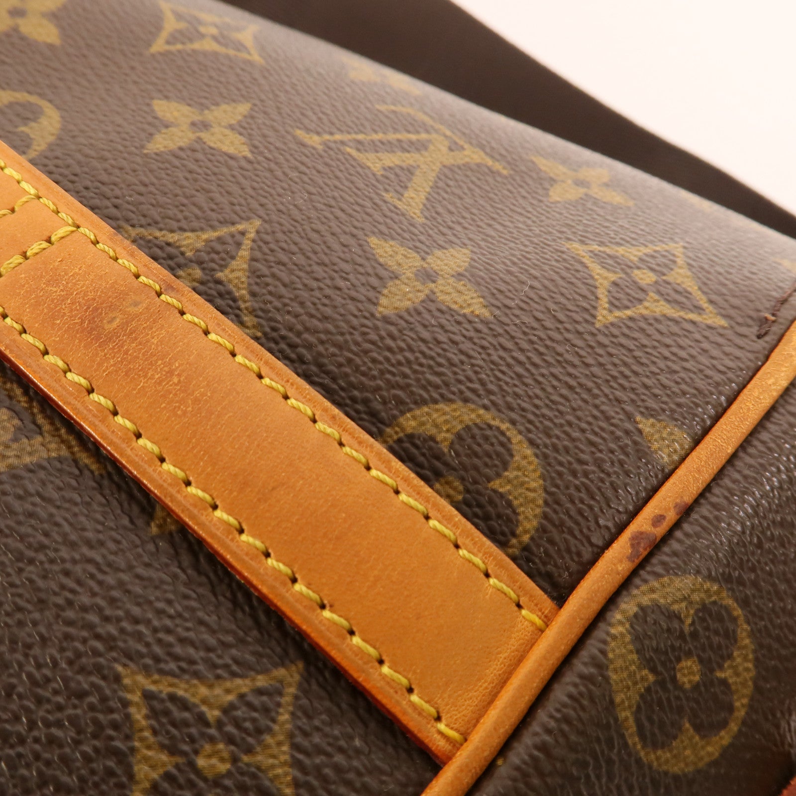 LOUIS VUITTON Monogram Abbesses金扣肩背袋棕色