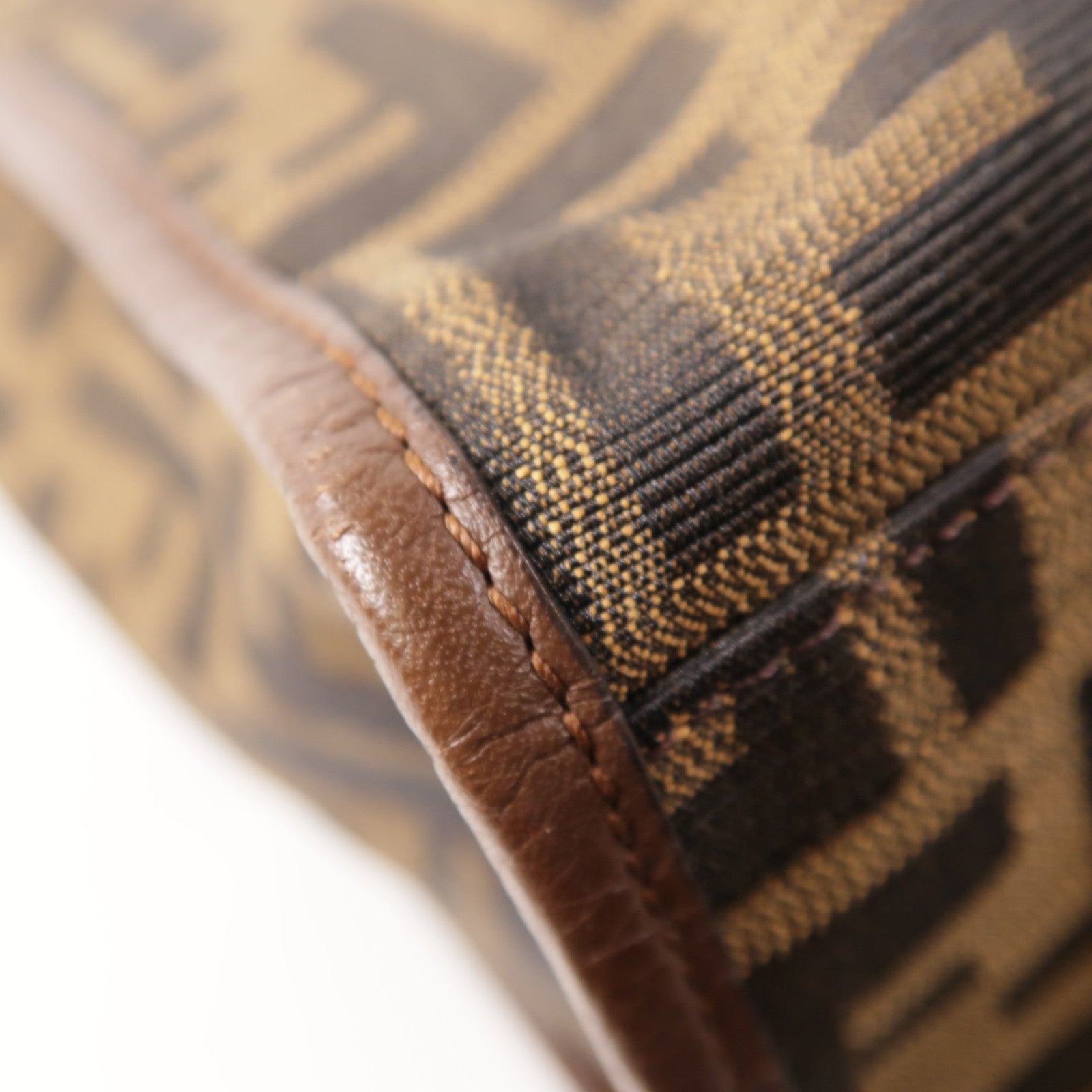 FENDI 帆布Tote Bag金扣手挽袋