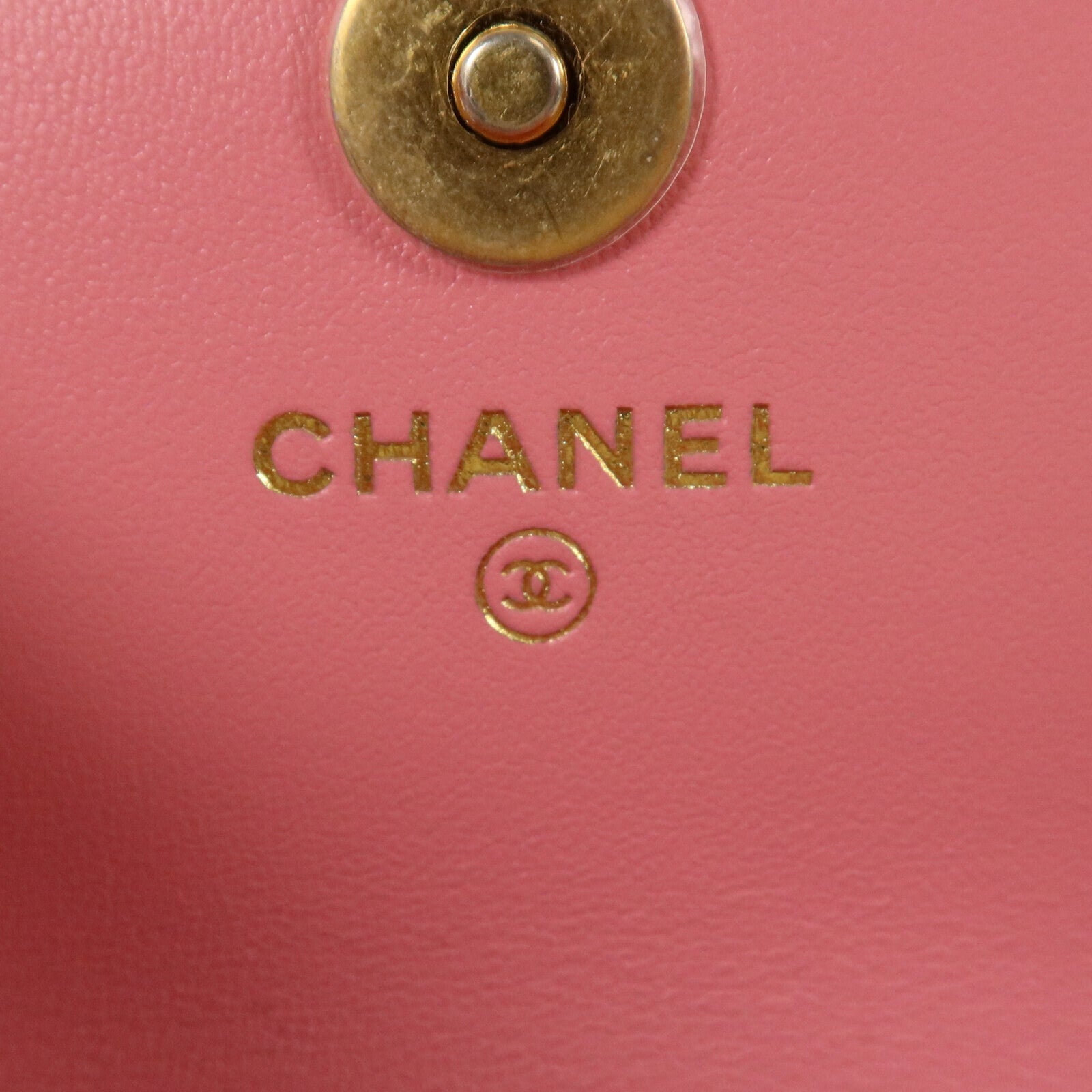 CHANEL 羊皮皮革Mini Top Handle金扣手挽肩背兩用袋