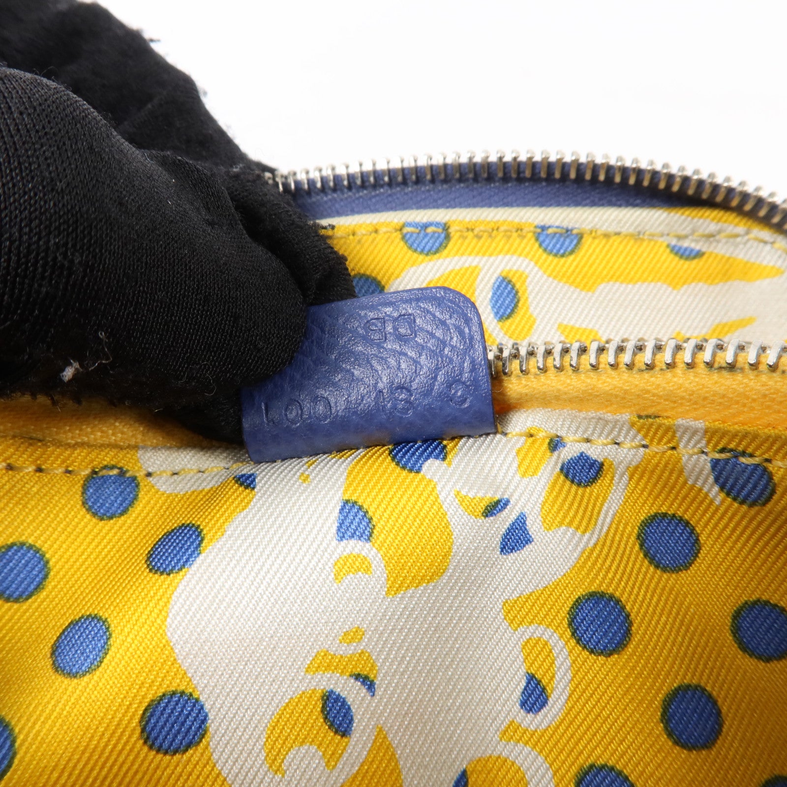 HERMES Epsom皮革Silk In Compact銀扣錢包Bleu Brighton