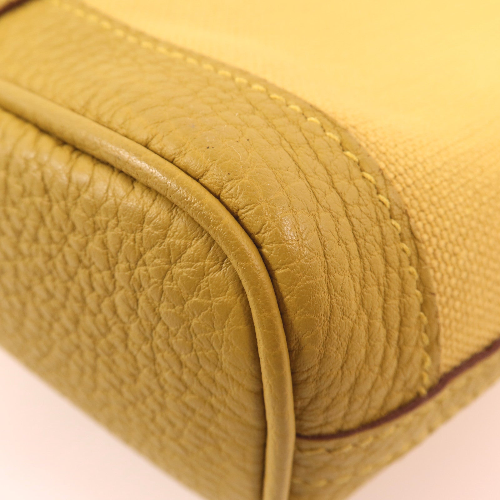 HERMES 帆布Garden File PM銀扣手挽肩背兩用袋