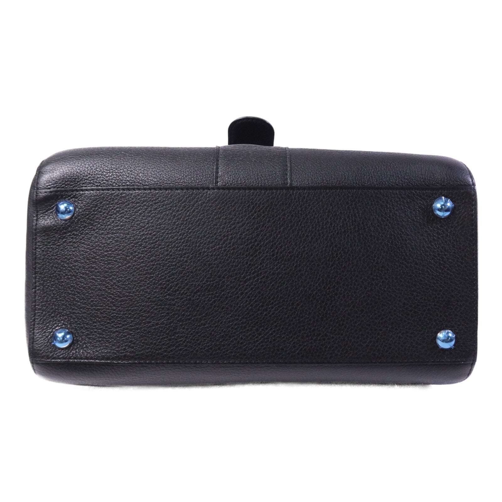 Delvaux 牛皮皮革Brillant MM銀扣手挽肩背兩用袋