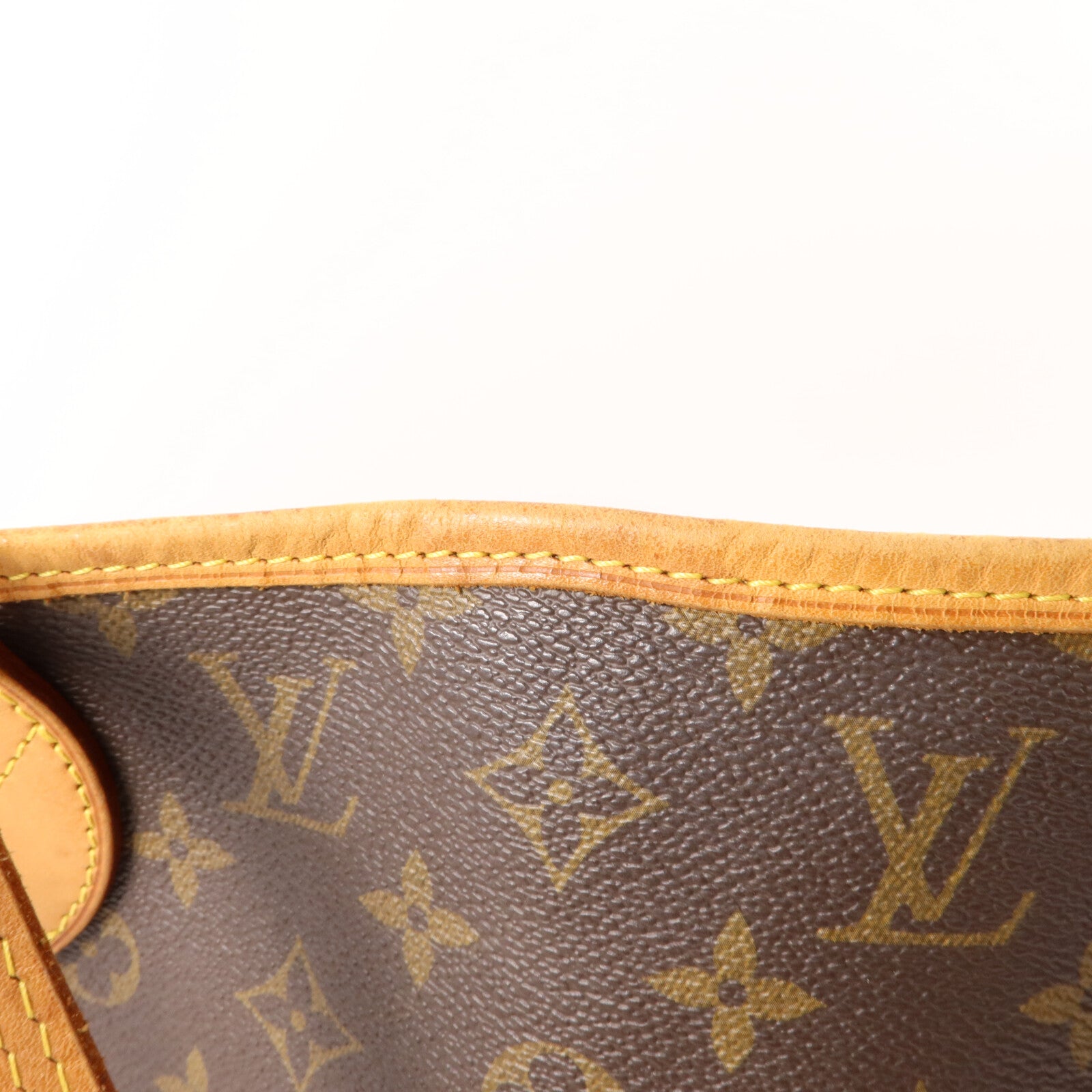 LOUIS VUITTON Monogram Neverfull MM金扣手挽袋