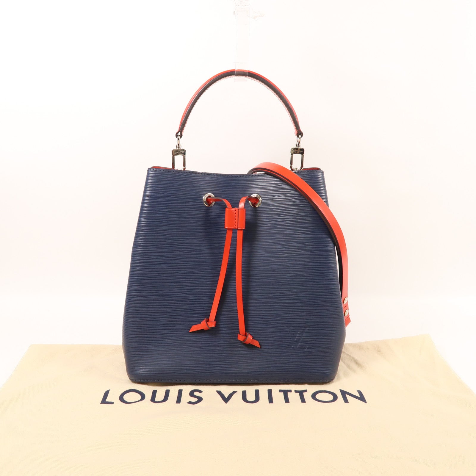 LOUIS VUITTON Epi NeoNoe MM銀扣手挽肩背兩用袋