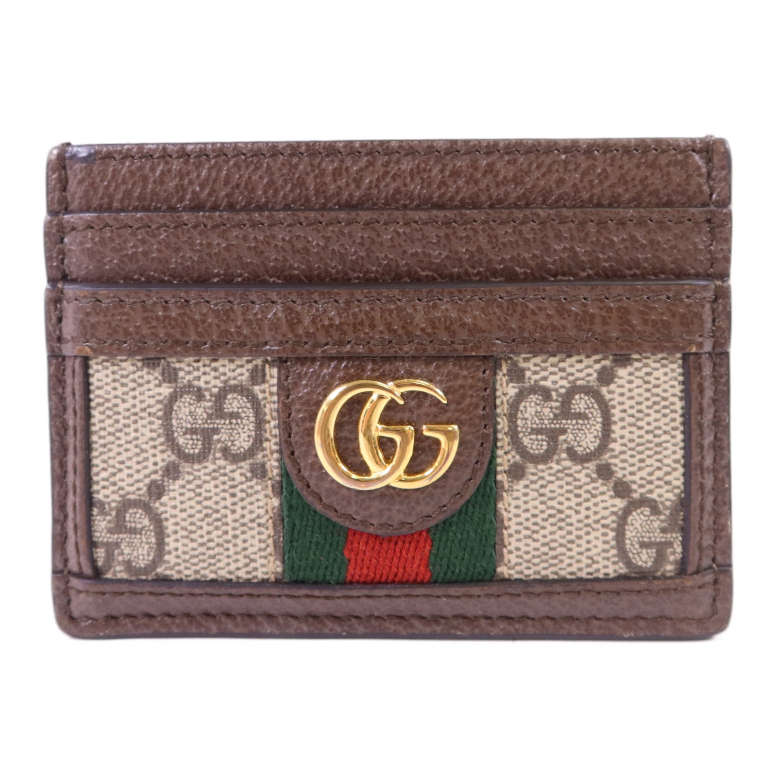 GUCCI 塗層帆布Card Case金扣卡片套