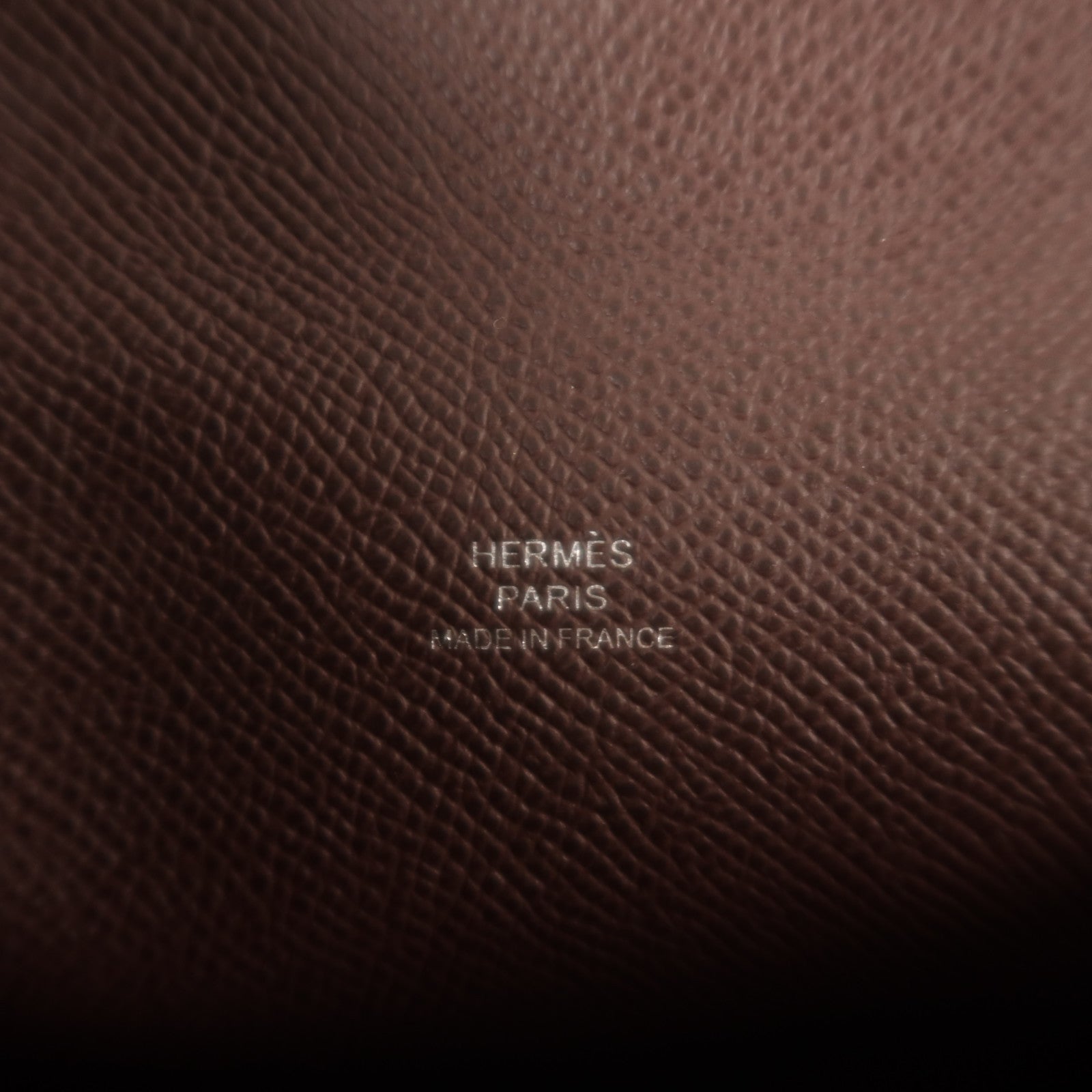 HERMES Epsom Hermesnap Wallet銀扣肩背袋Rouge Sellier