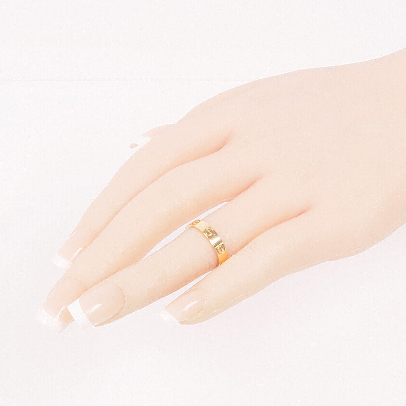 CARTIER 18K黄金Mini Love Ring戒指Cartier#50/US#5.25