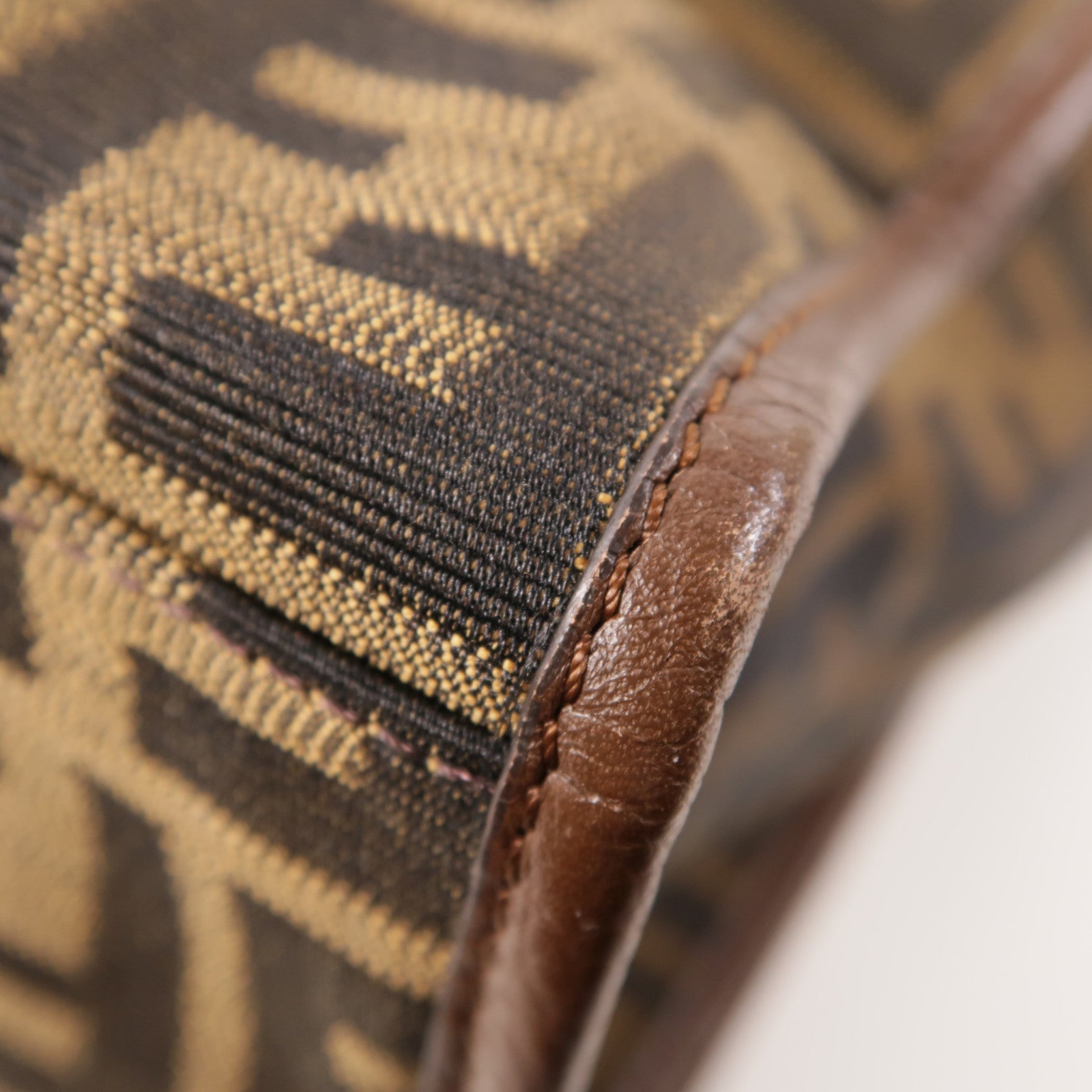 FENDI 帆布Tote Bag金扣手挽袋
