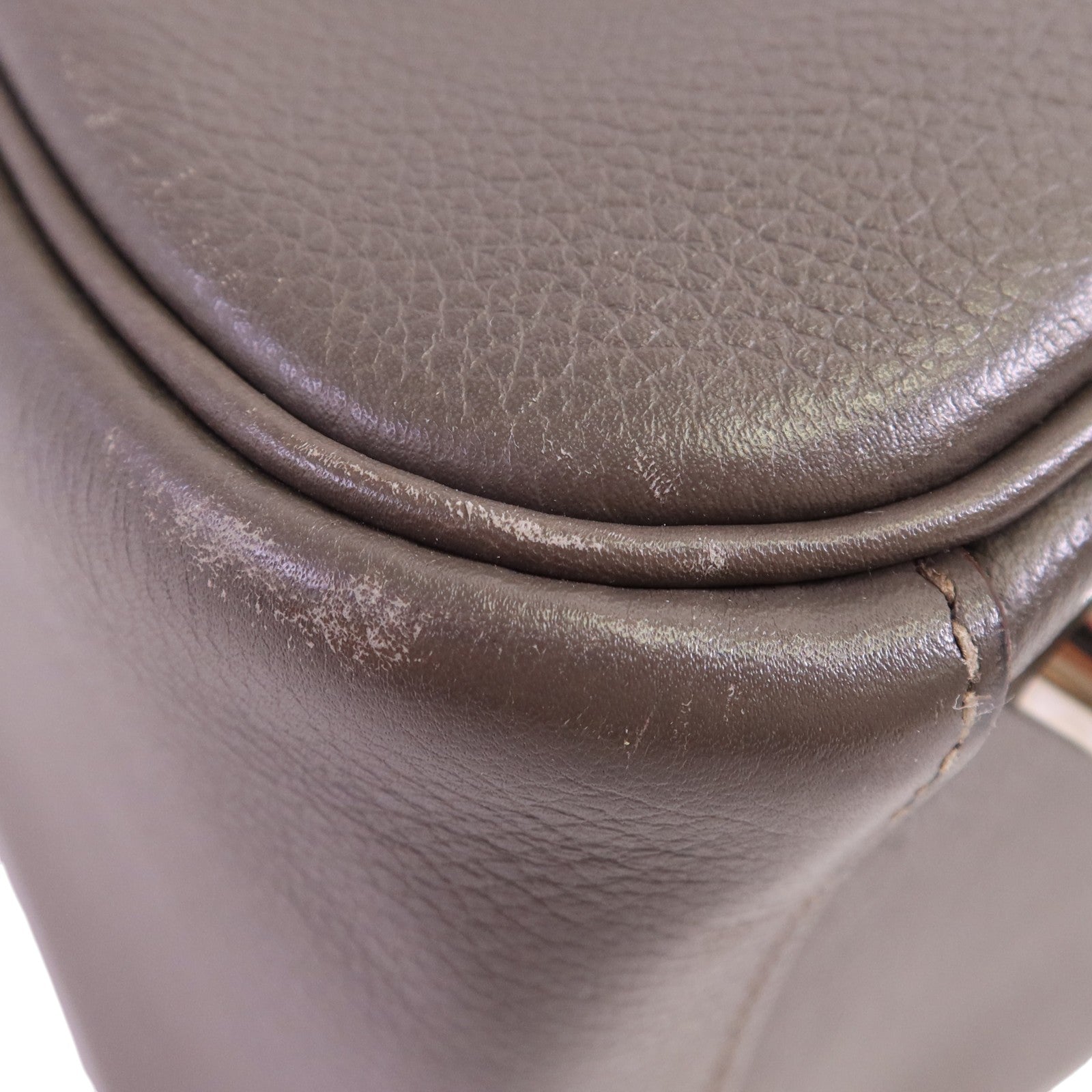 HERMES Evercolor皮革Lindy 26銀扣手挽肩背兩用袋Etain