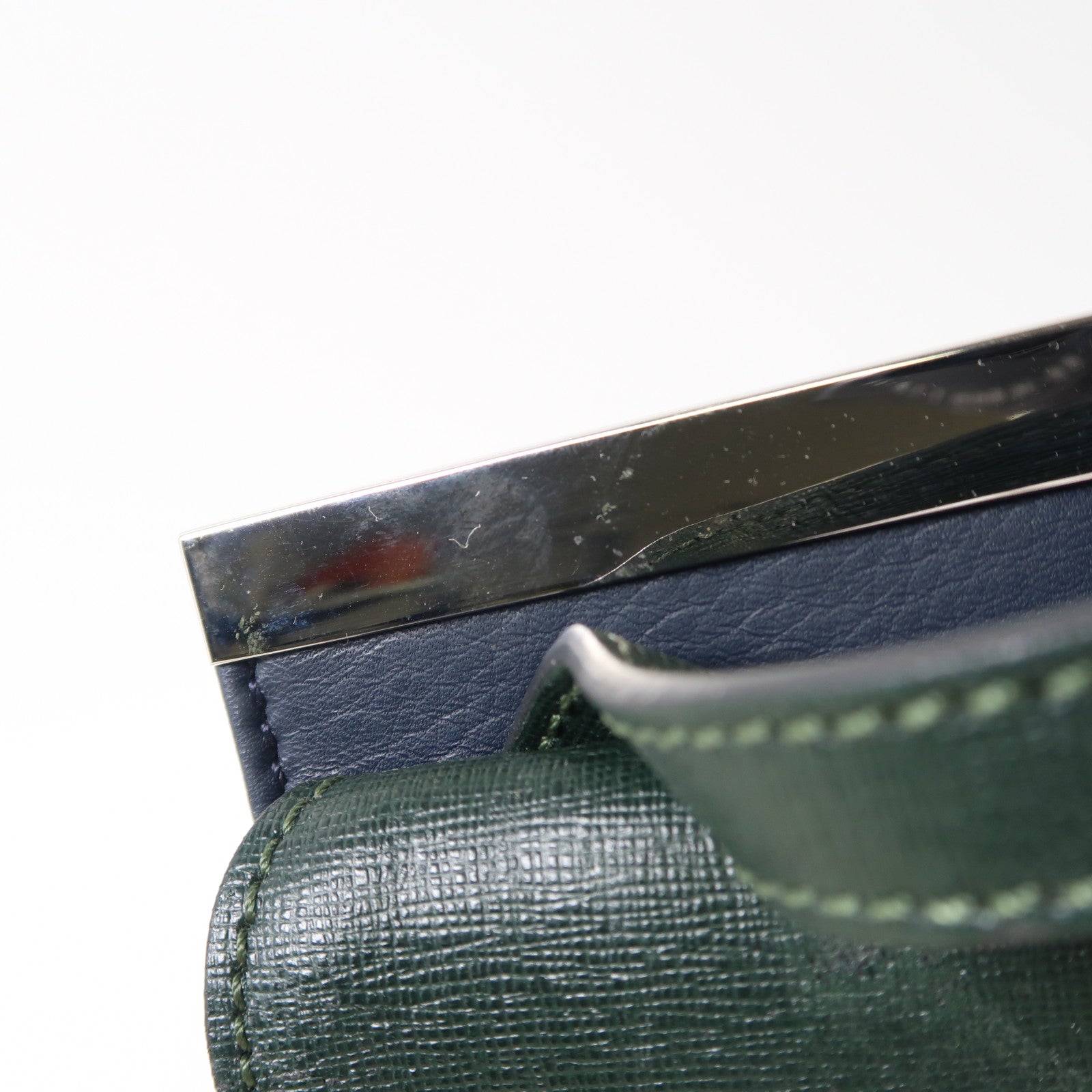 FENDI SHW 2 Way Bag 8BT-222-Z25 149-2384 Calfskin Leather Gray/Pink/Deep Green