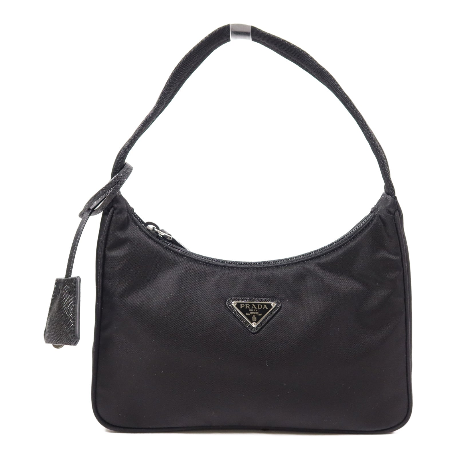 PRADA 【激減優惠】尼龍Re-Edition 2000 Mini銀扣手挽袋