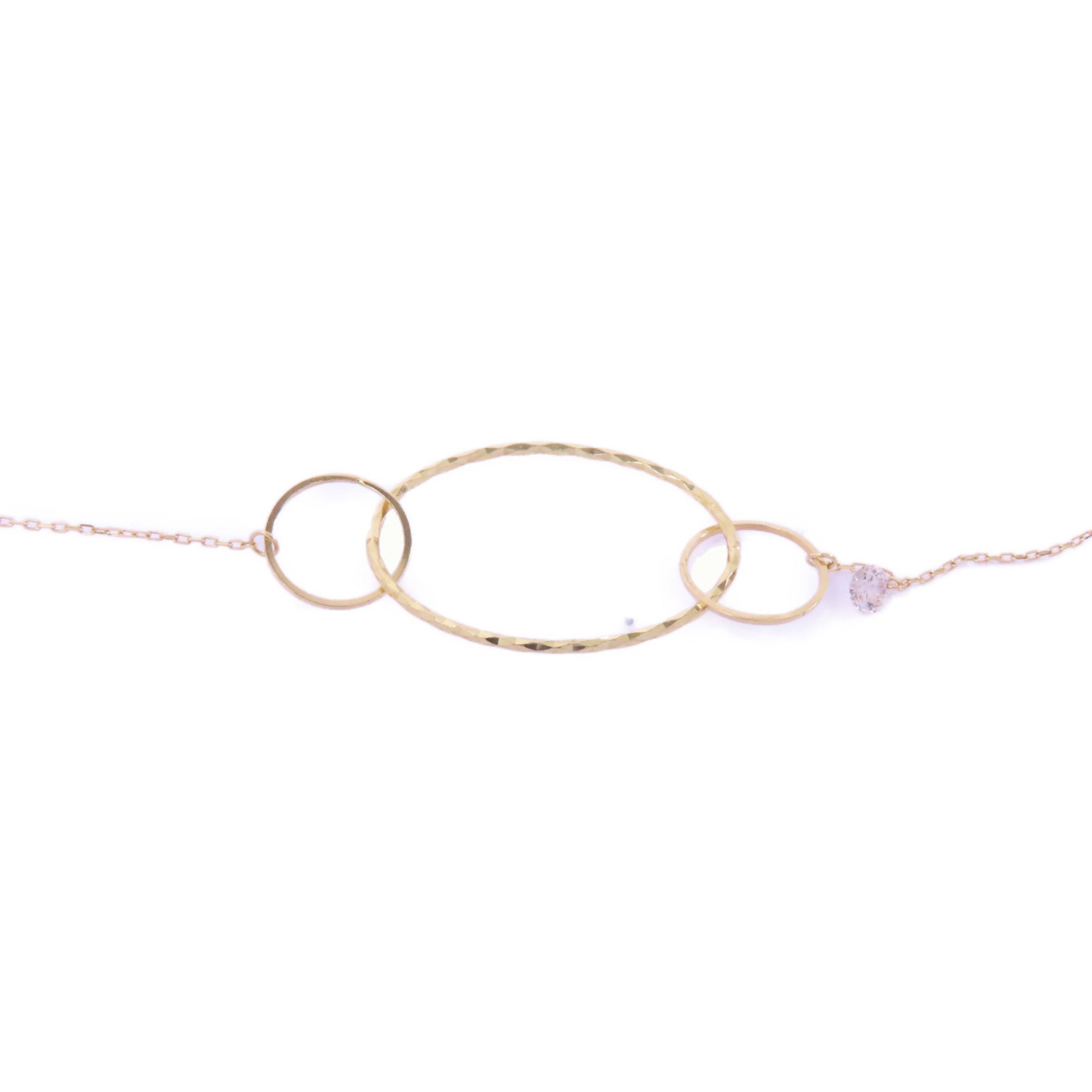 JEWELRY 18K黃金Diamond Bracelet 0.07ct鑽石手鏈