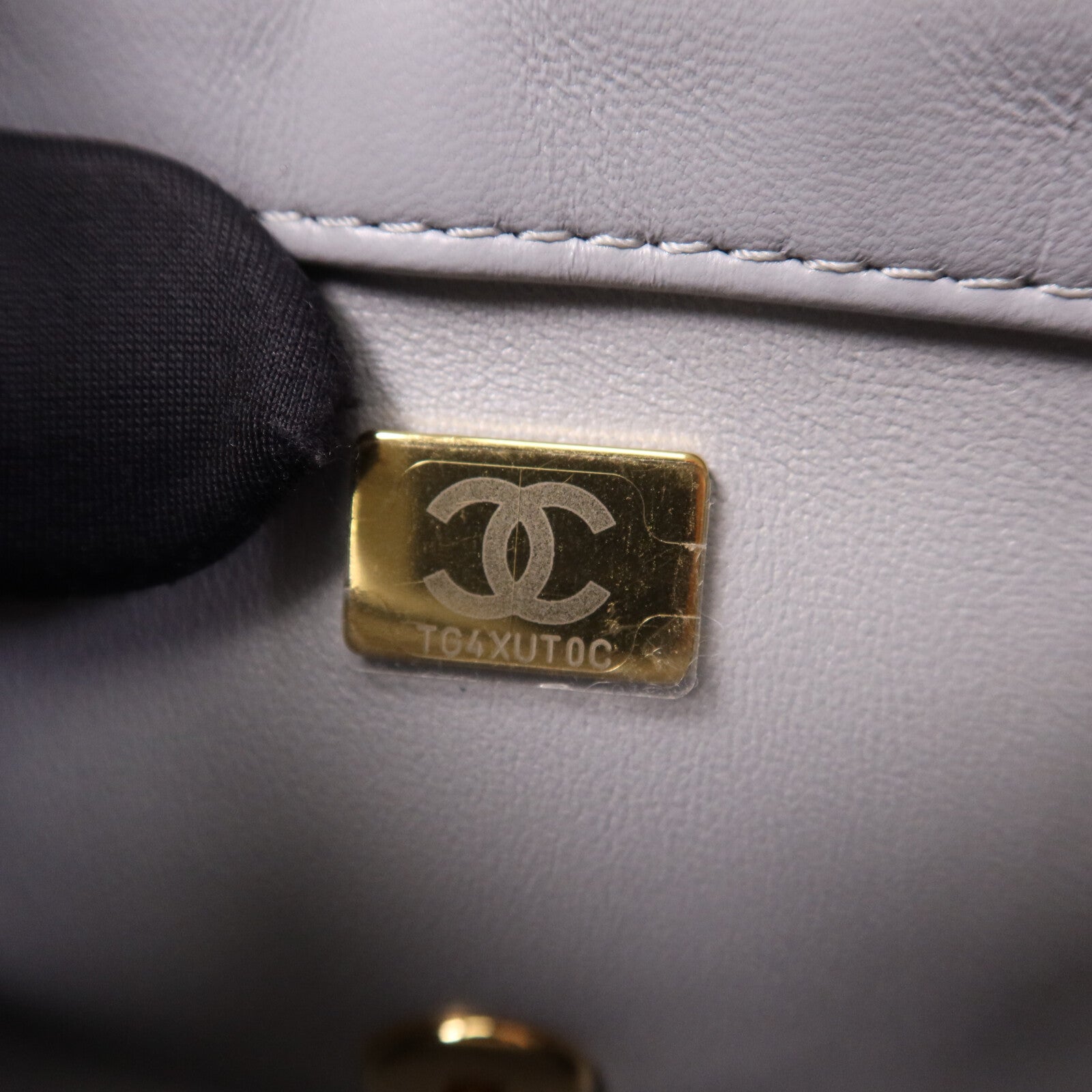 CHANEL 羊皮皮革Chain Shoulder金扣手挽肩背兩用袋