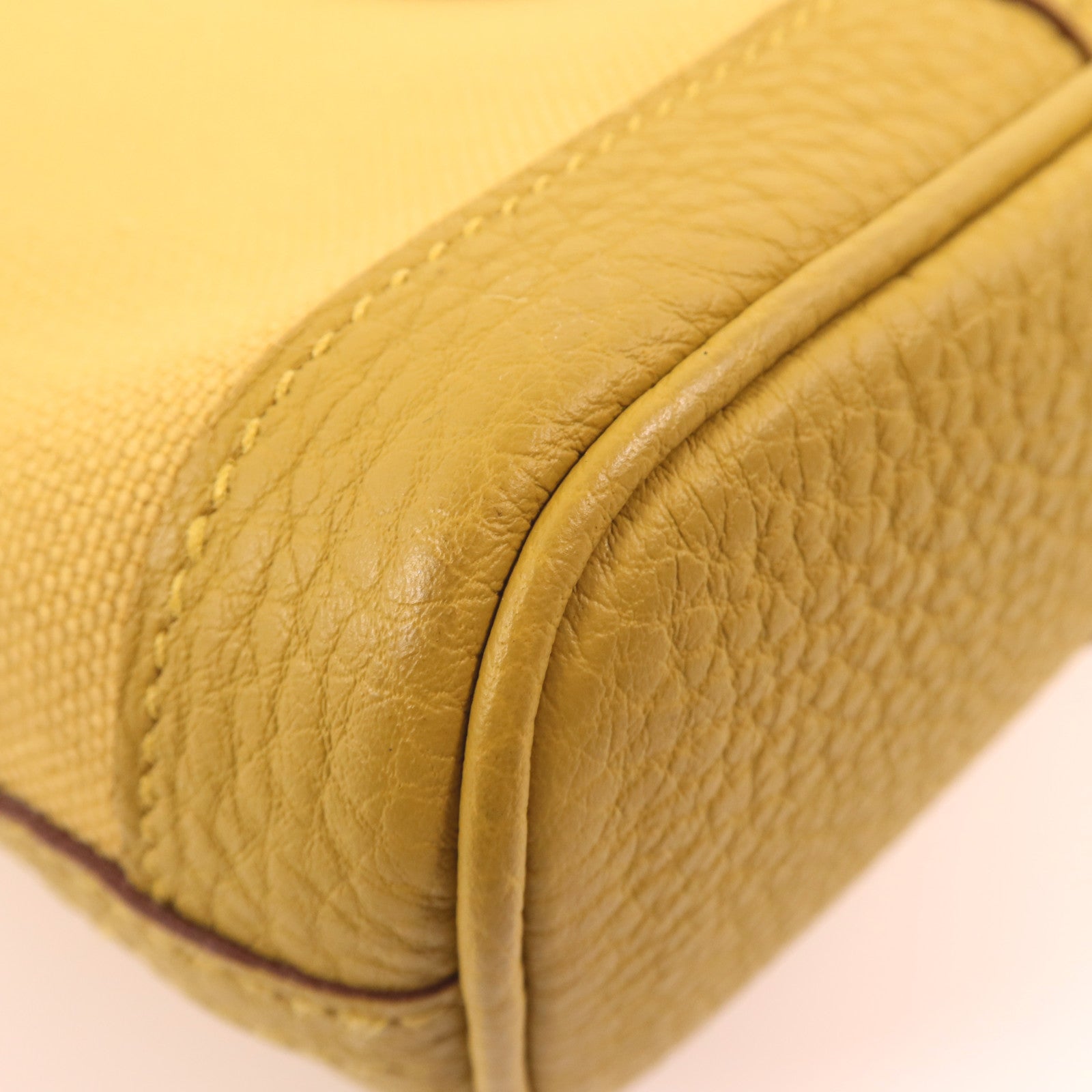 HERMES 帆布Garden File PM銀扣手挽肩背兩用袋