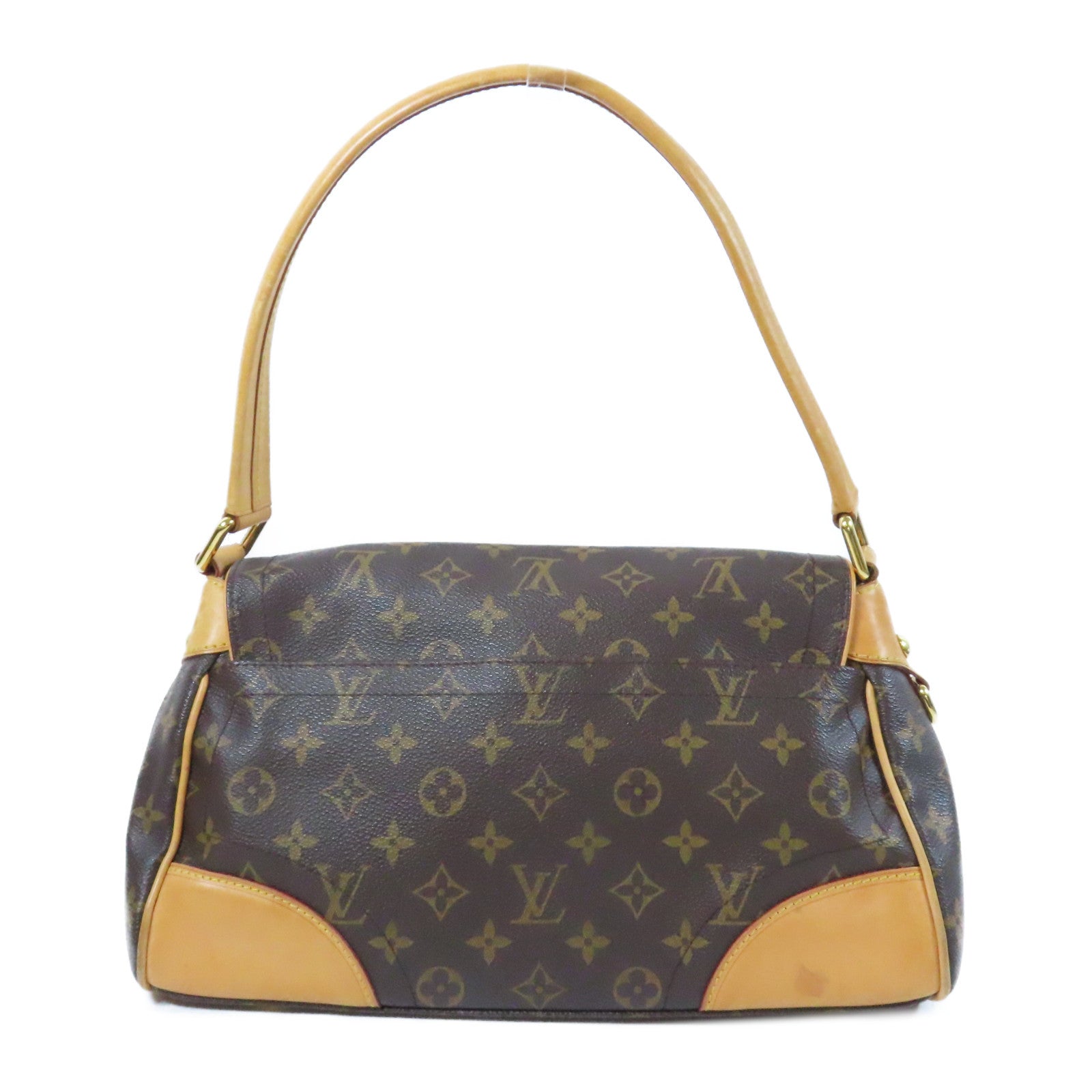 LOUIS VUITTON 【激減優惠】Monogram Beverly PM金扣肩背袋啡色