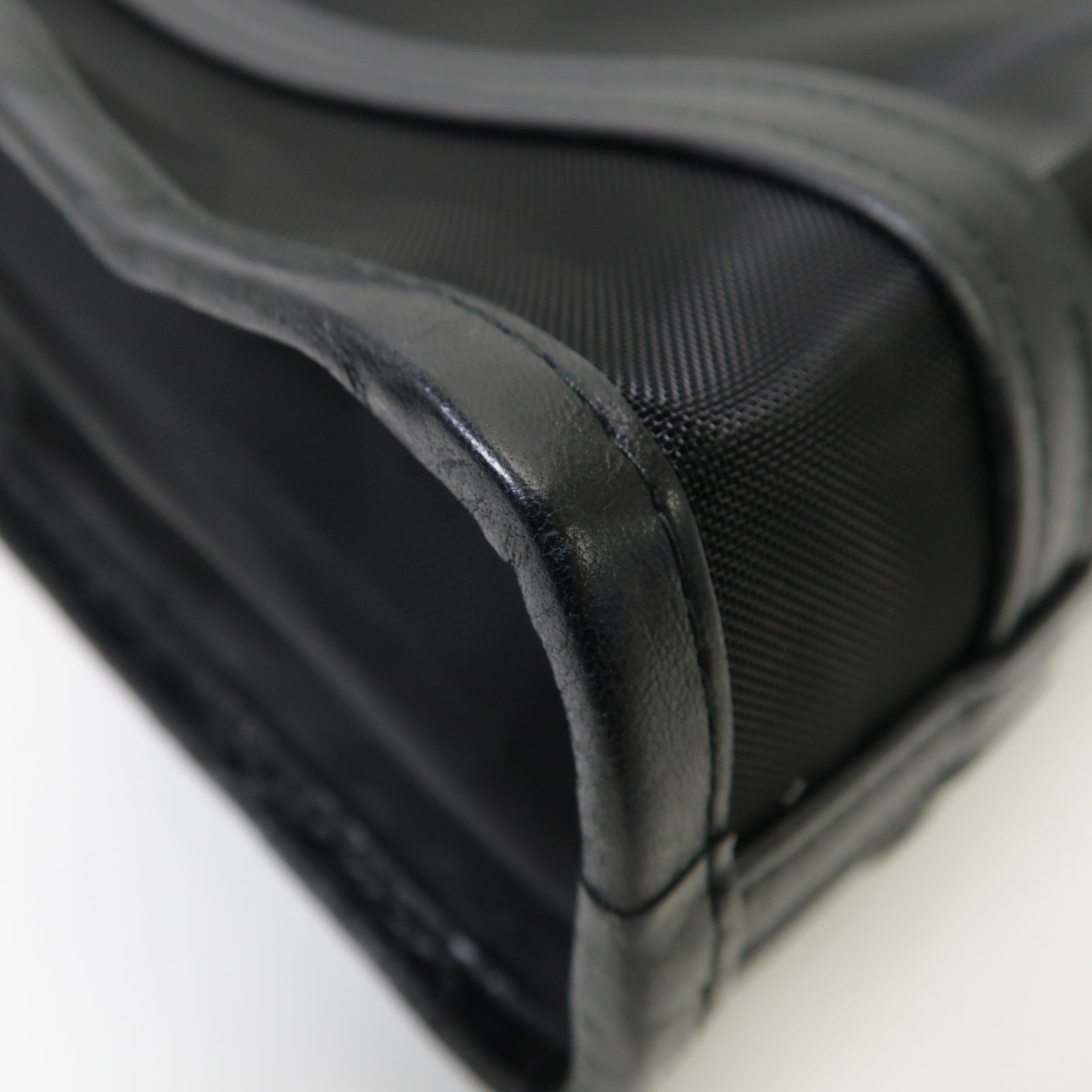 BALENCIAGA 【激減優惠】聚酯纖維2way Shoulder Bag銀扣手挽肩背兩用袋黒色
