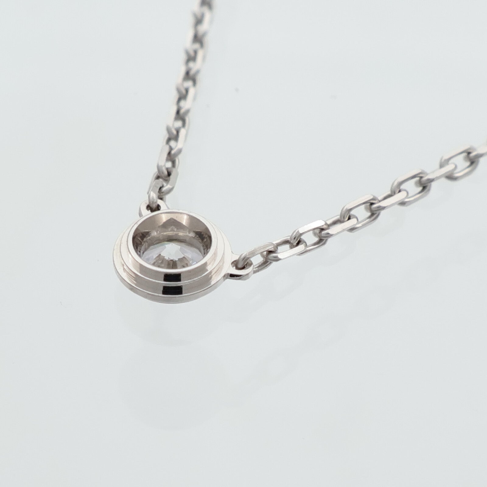 CARTIER 18K白金Damour Diamants Legers鑽石項鍊