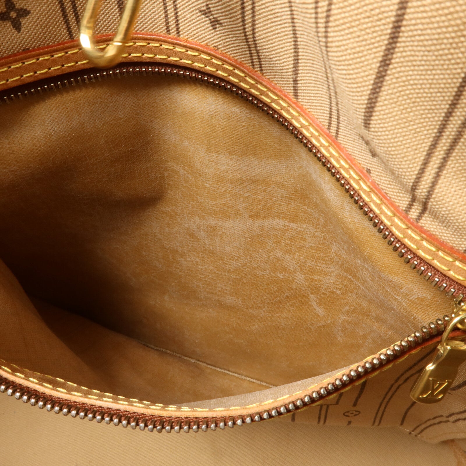 LOUIS VUITTON Monogram Neverfull MM金扣手挽袋
