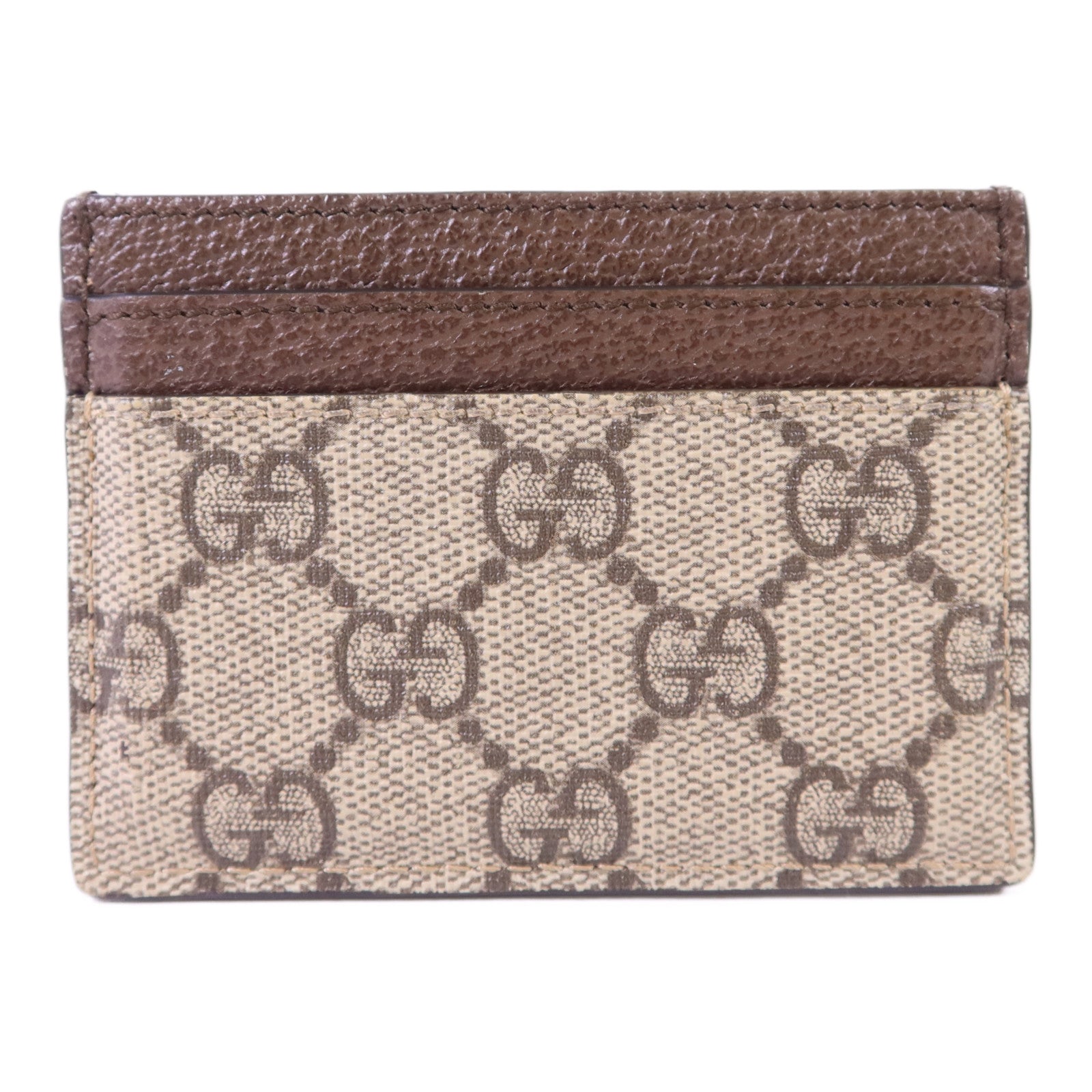 GUCCI 塗層帆布Card Case金扣卡片套