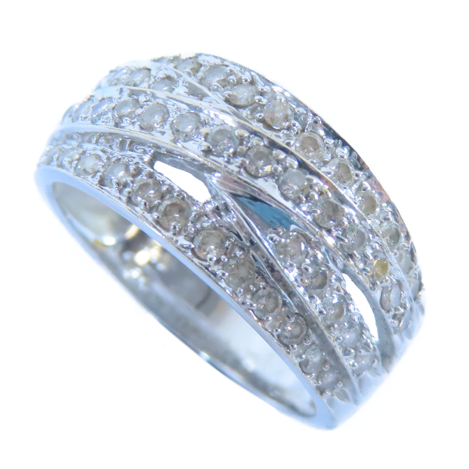 JEWELRY 【激減優惠】18K白金Diamond Ring鑽石戒指US#6.25