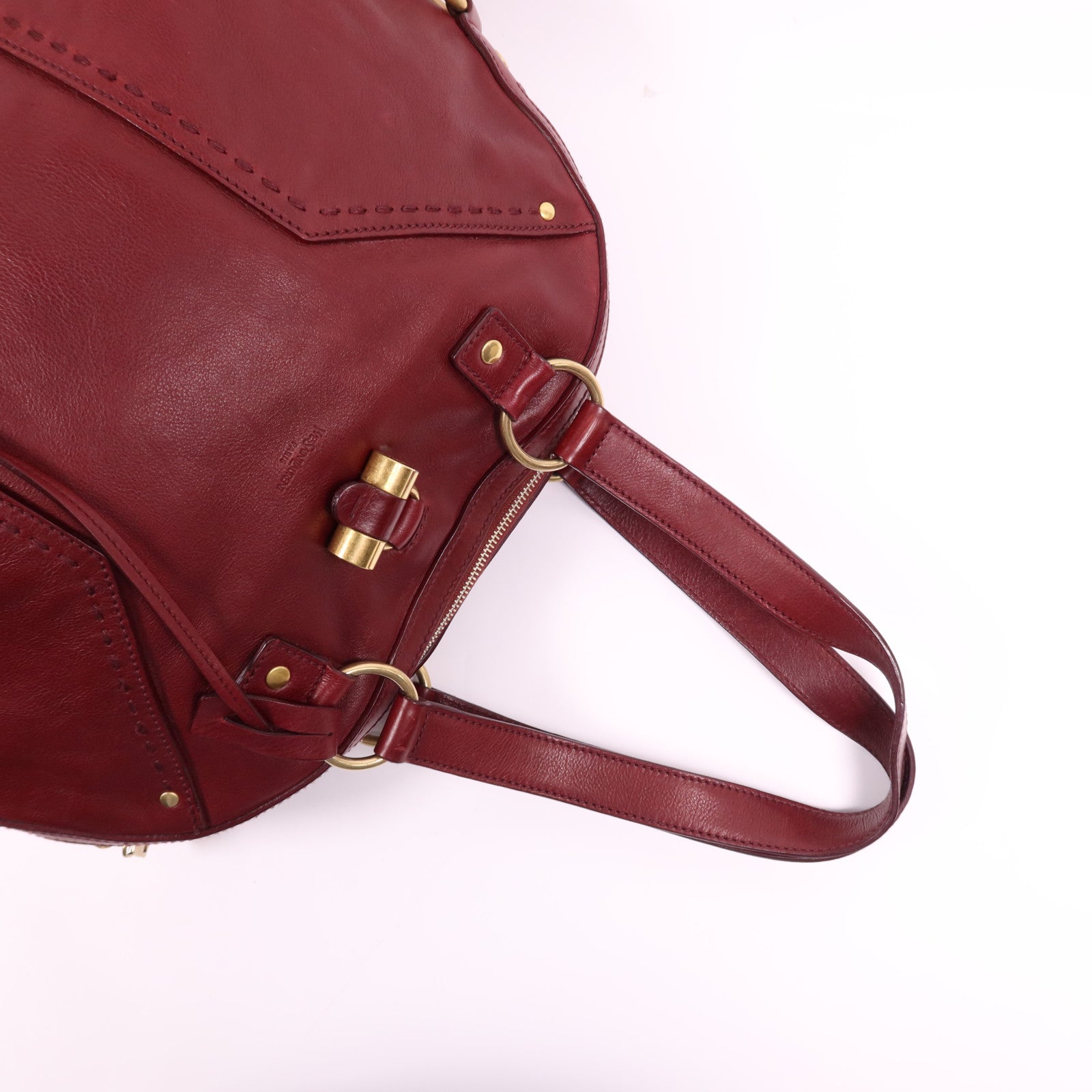 YVES SAINT LAURENT 牛皮皮革Muse金扣肩背袋